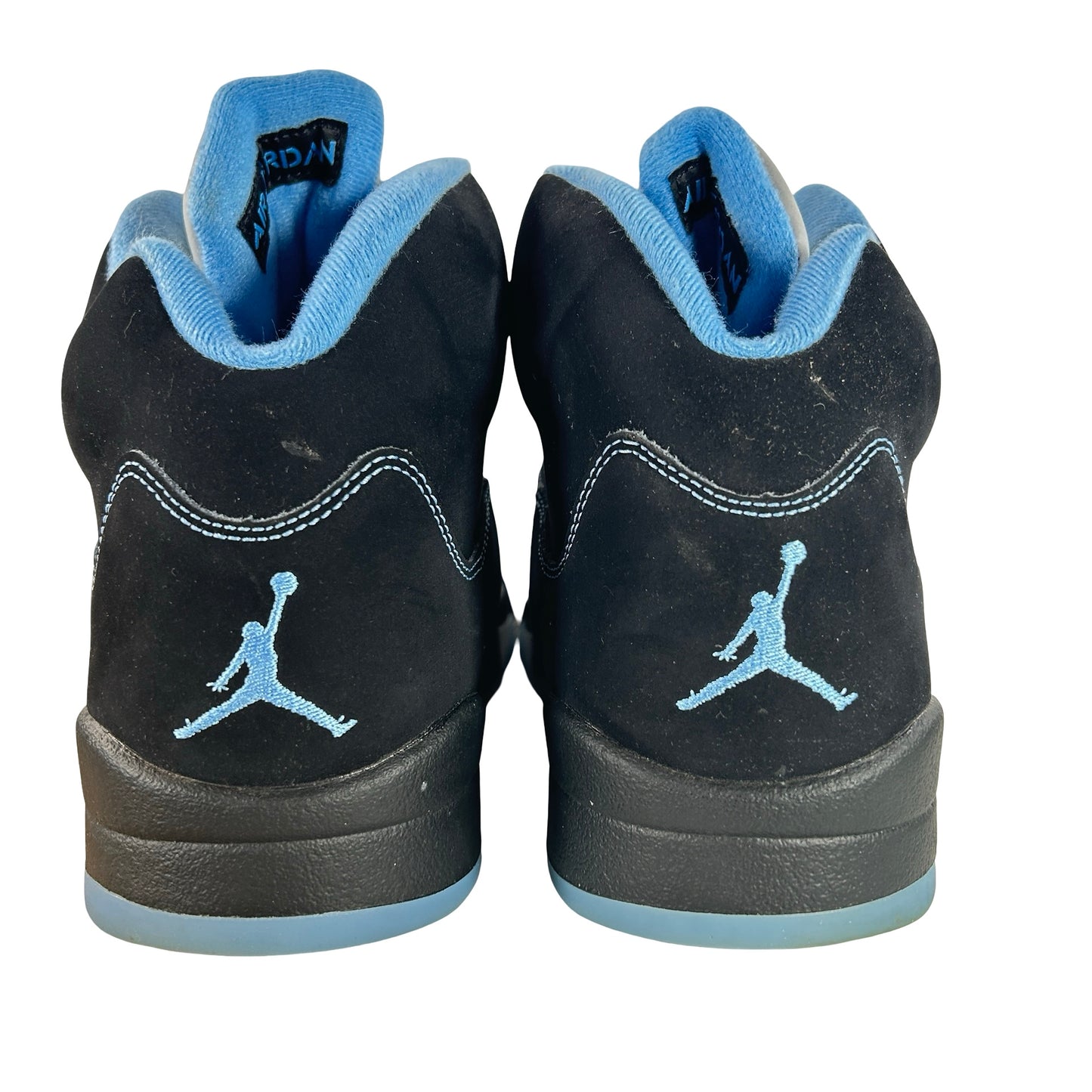 DD0587 008 Jordan 5 Retro Black University Blue (2026) [USED] - 13 M (Used)