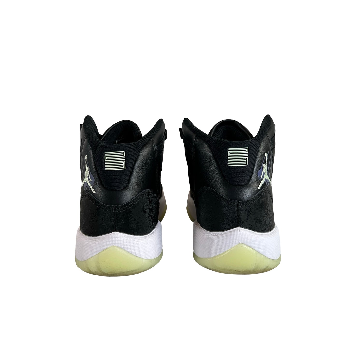 IB1378 001 Jordan 11 Retro Black Barely Volt (GS) [USED] - 5 Y (Used)
