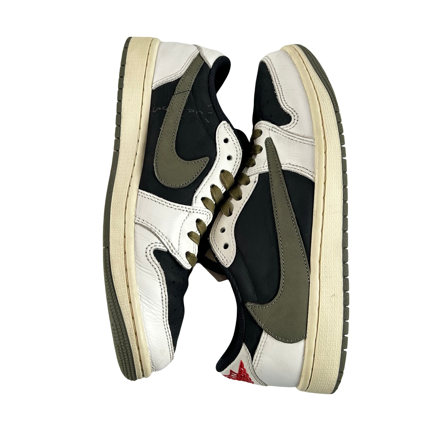 DZ4137 106 Jordan 1 Retro Low OG SP Travis Scott Olive (W) [USED] - 9 W (Used4)