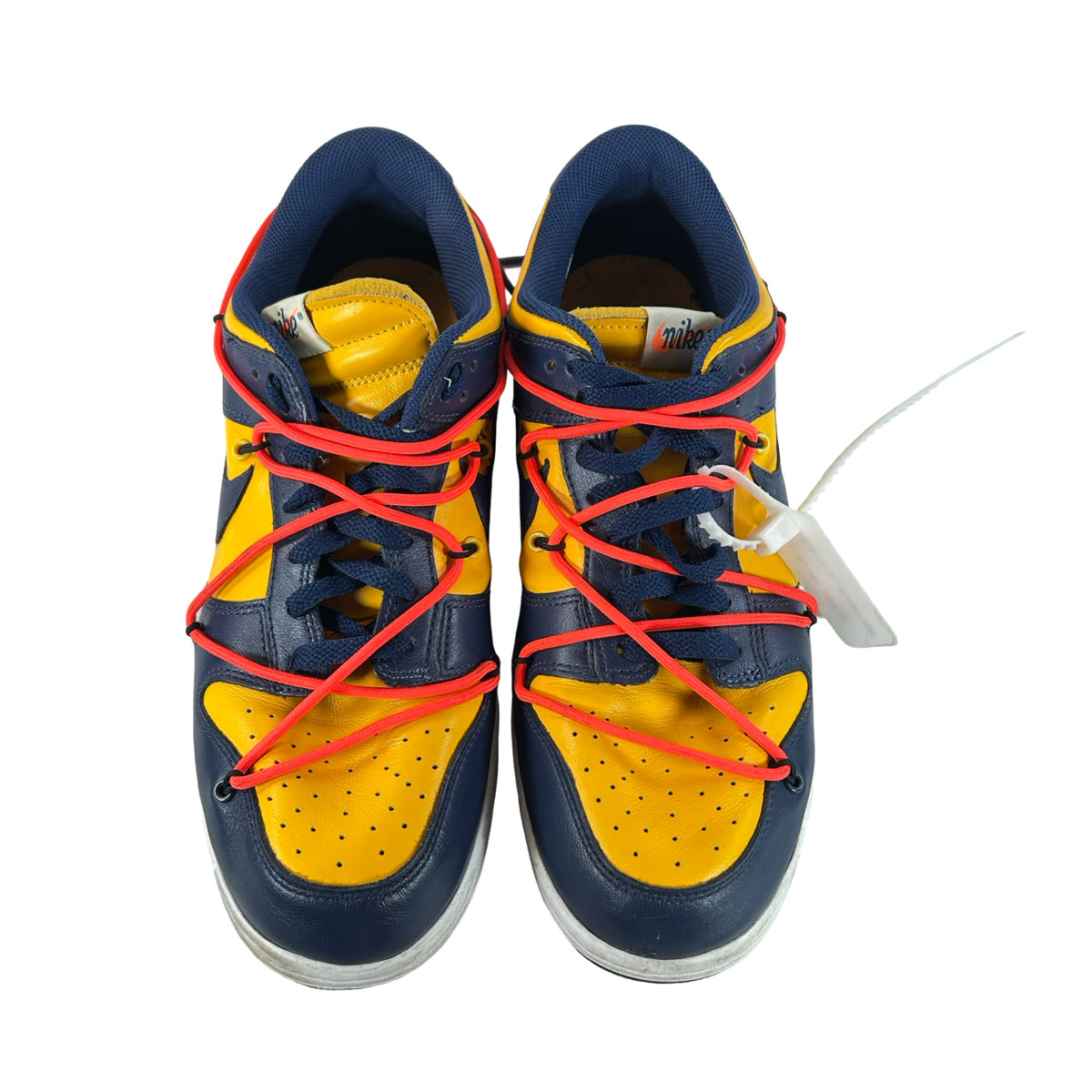 CT0856 700 Dunk Low Off-White University Gold [USED] - 11.5 M (Used) (No Box)