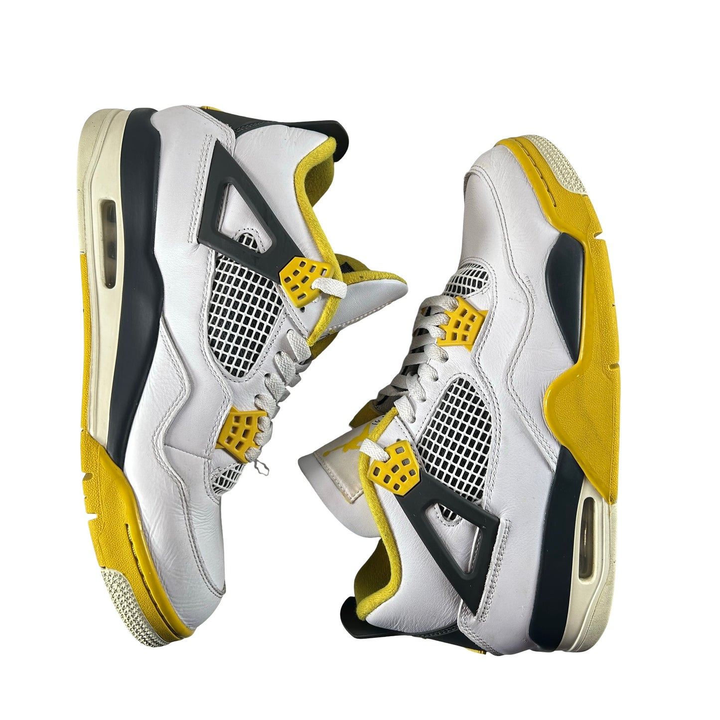 AQ9129 101 Jordan 4 Retro Vivid Sulfur (Women's) [USED] - 11 W (Used) (No Box)