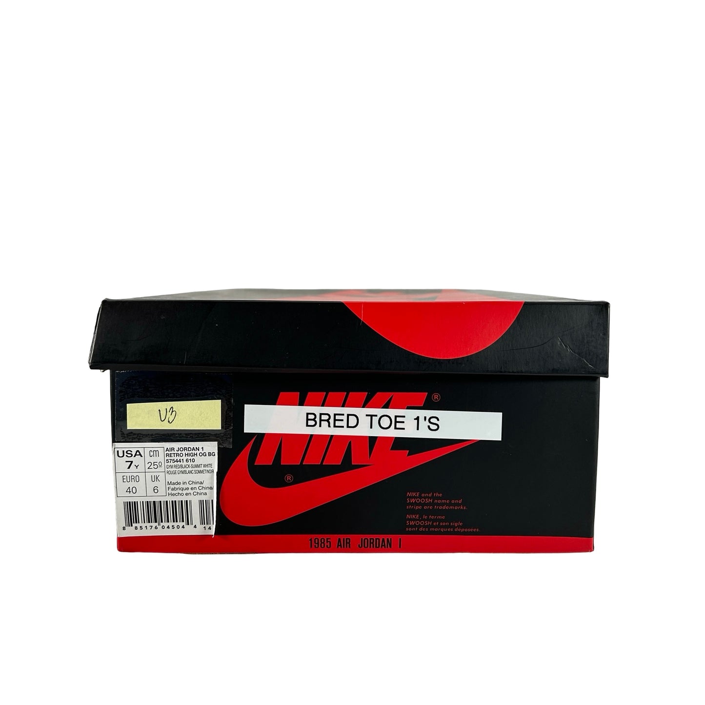 575441 610 Jordan 1 Retro High Bred Toe (GS) [USED] - 7 Y (Used3)