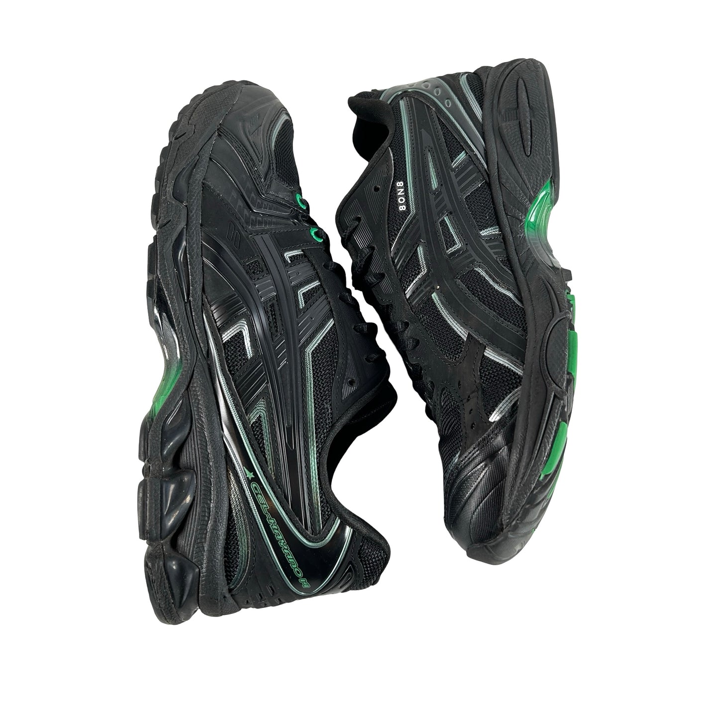 1201B024 001 ASICS Gel-Kayano 14 8ON8 Black Green [USED] - 9.5 M (Used) (No Box)