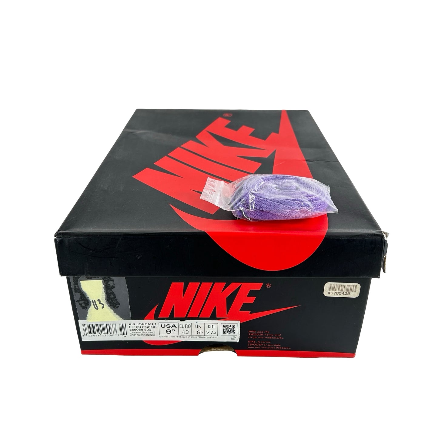 555088 500 Jordan 1 Court Purple [USED] - 9.5 M (Used3)