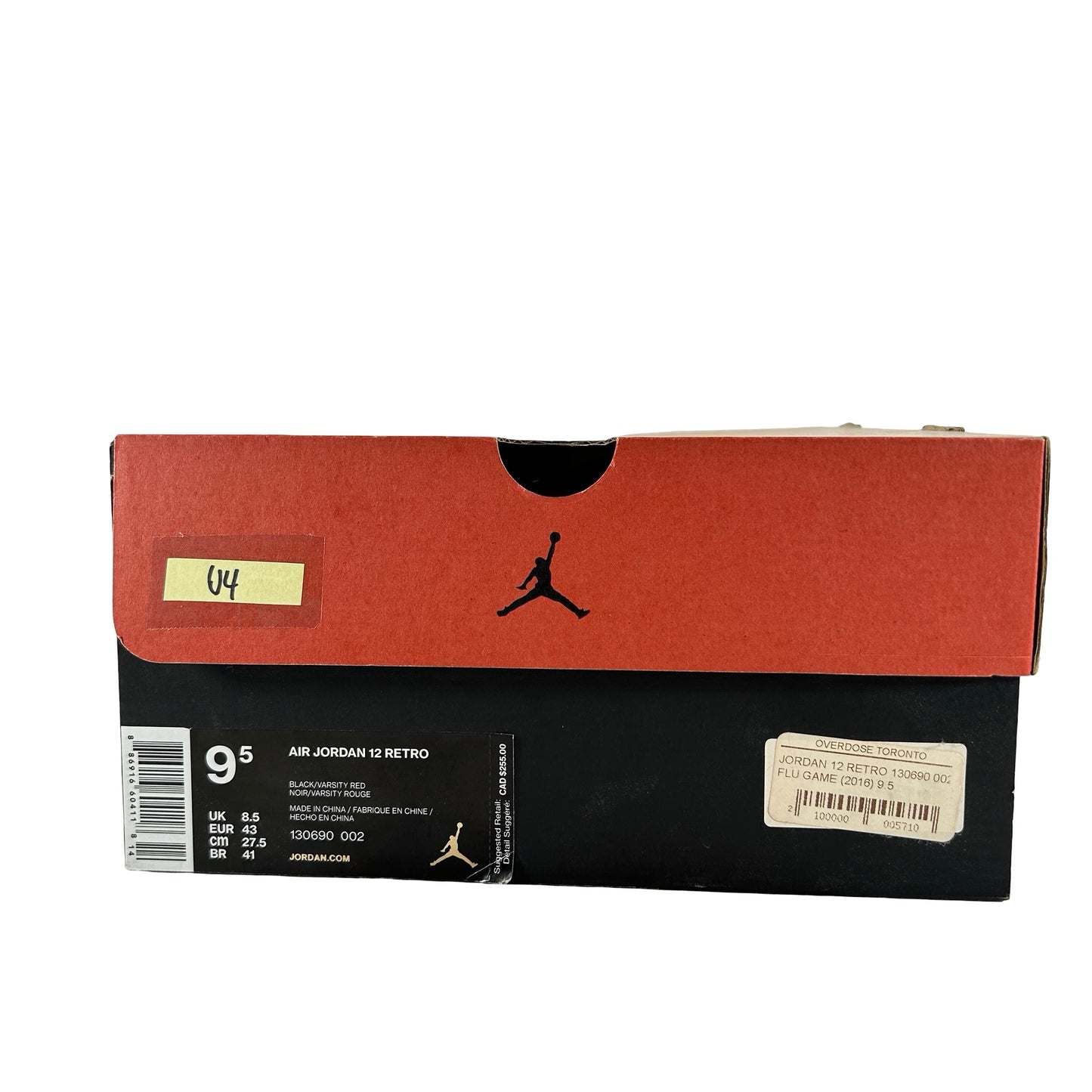 130690 002 Jordan 12 Retro Flu Game (2016) [USED] - 9.5 M (Used4)