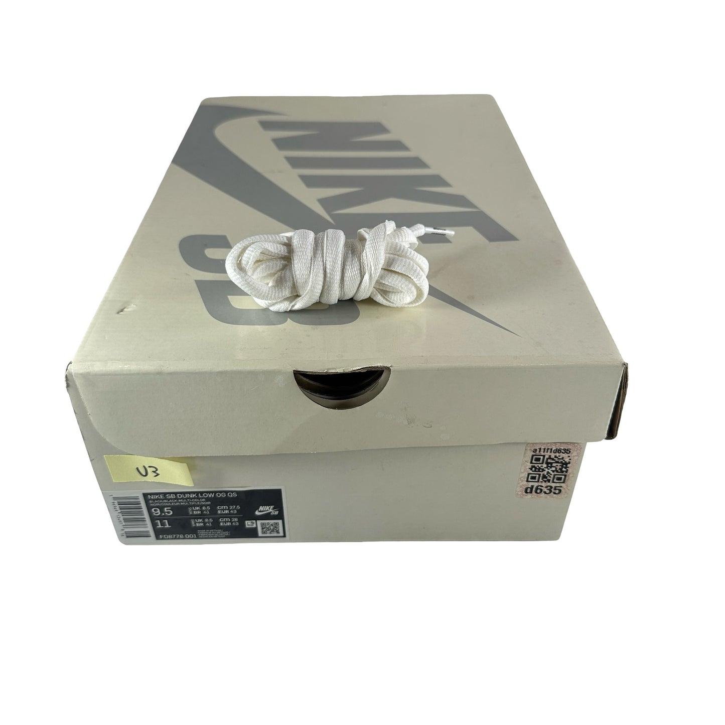 FD8778 001 Nike SB Dunk Low Supreme Rammellzee [USED] - 9.5 M (Used3)
