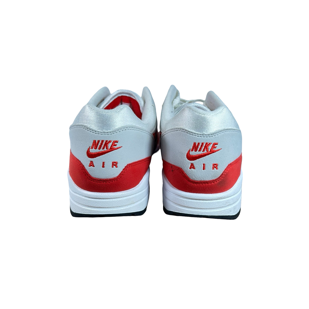 908375 103 Nike Air Max 1 Anniversary Red (2017/2018 Restock Pair) [USED] - 10.5 M (Used) (No Box)