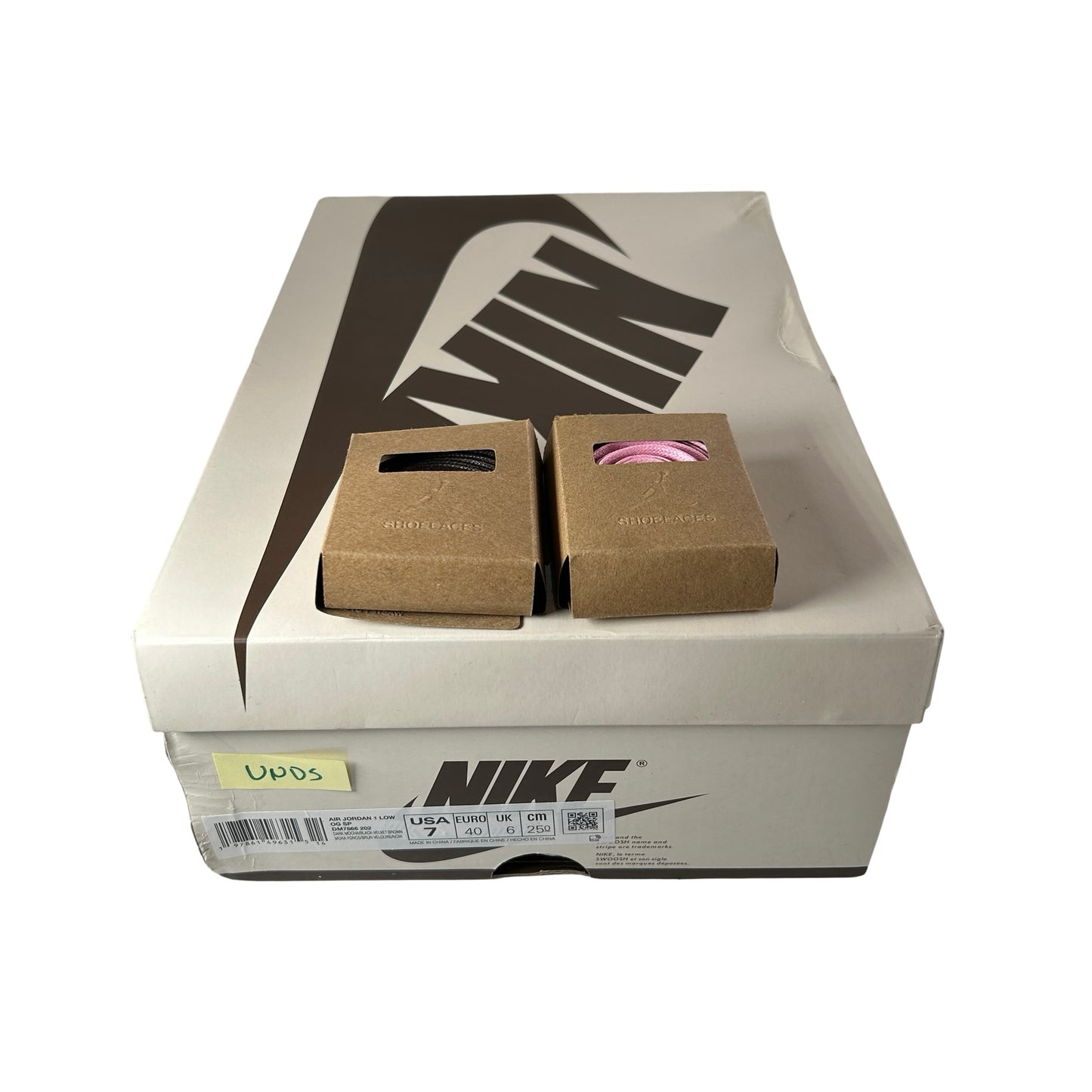 DM7866 202 Jordan 1 Retro Low OG SP Travis Scott Velvet Brown [USED] - 7 (VNDS)