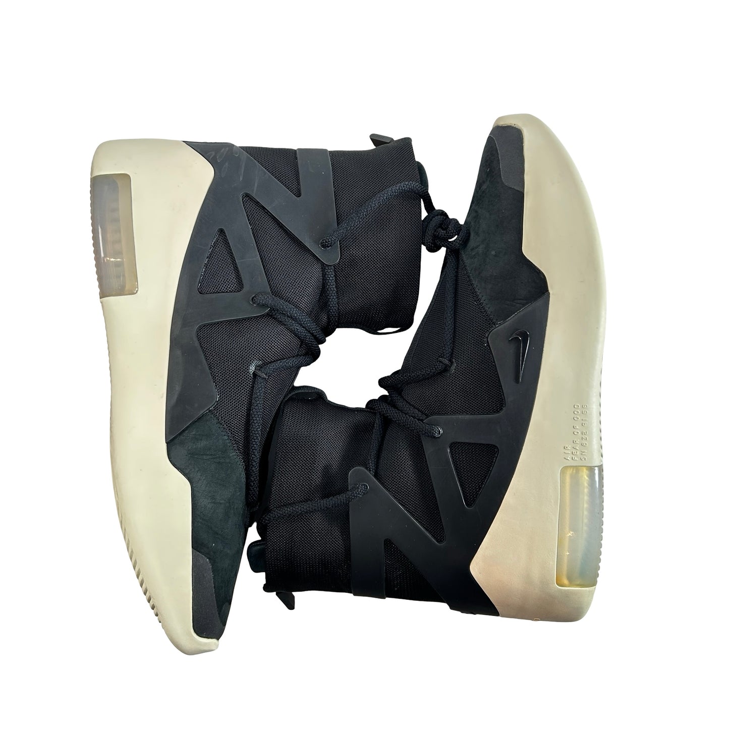 AR4237 001 Nike Air Fear Of God 1 Black [USED] - 9.5 M (Used)