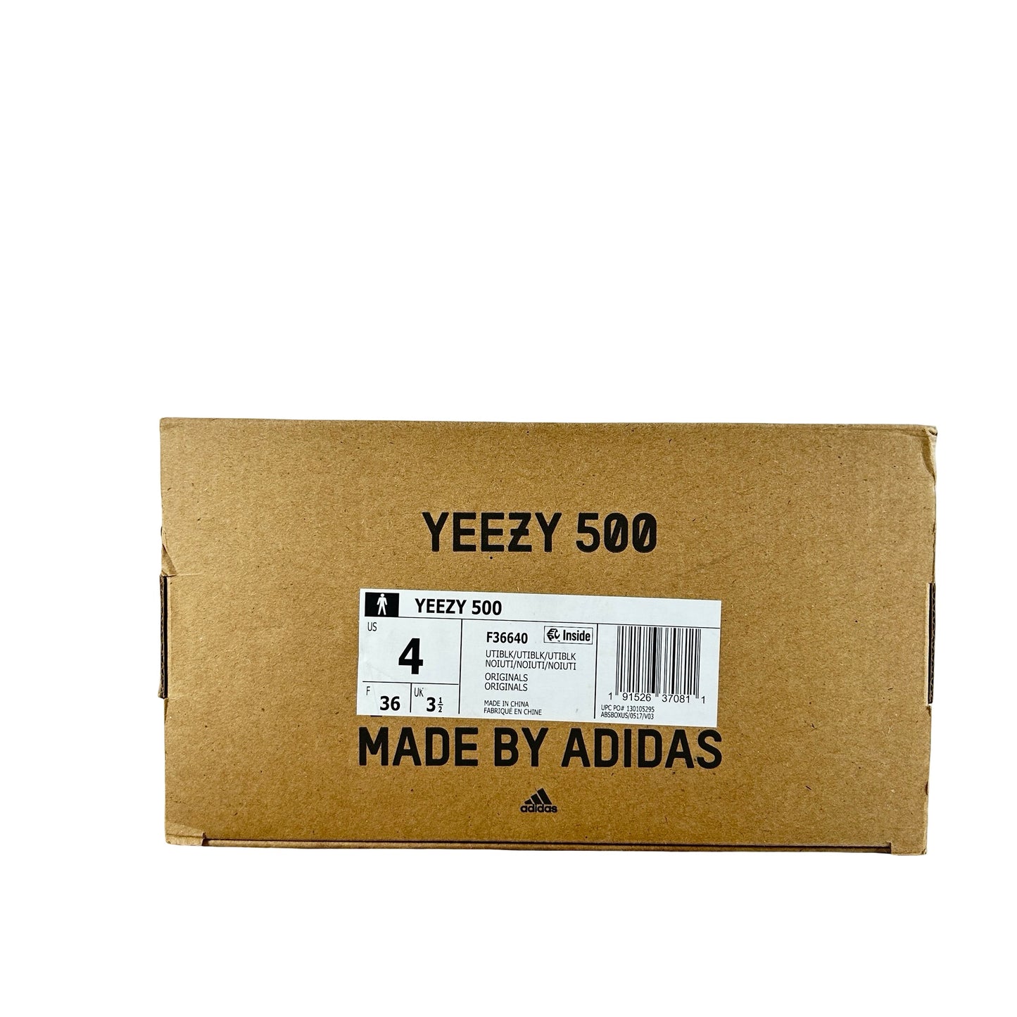 F36640 Adidas Yeezy 500 Utility Black [USED] - 4 M (Used)