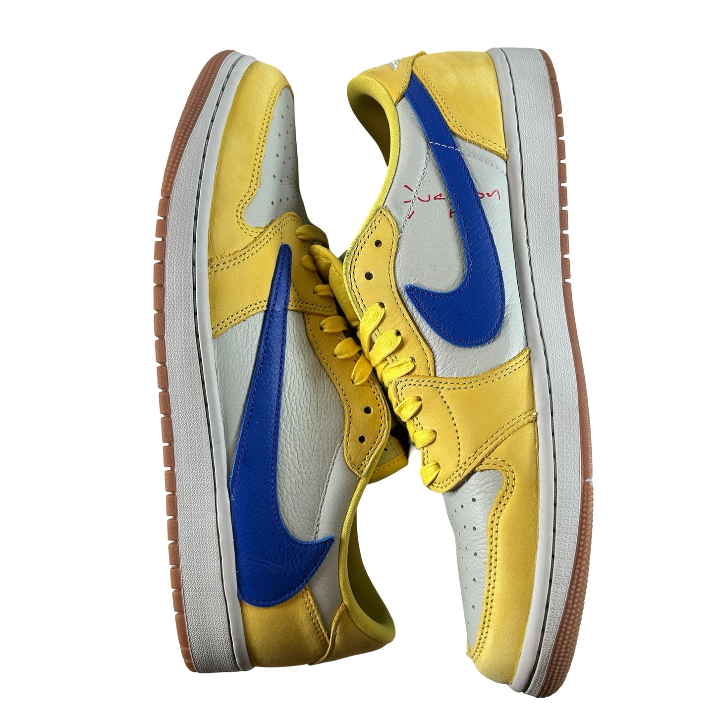 DZ4137 700 Jordan 1 Retro Low OG SP Travis Scott Canary (Women's) [USED] - 13 W (Used2)