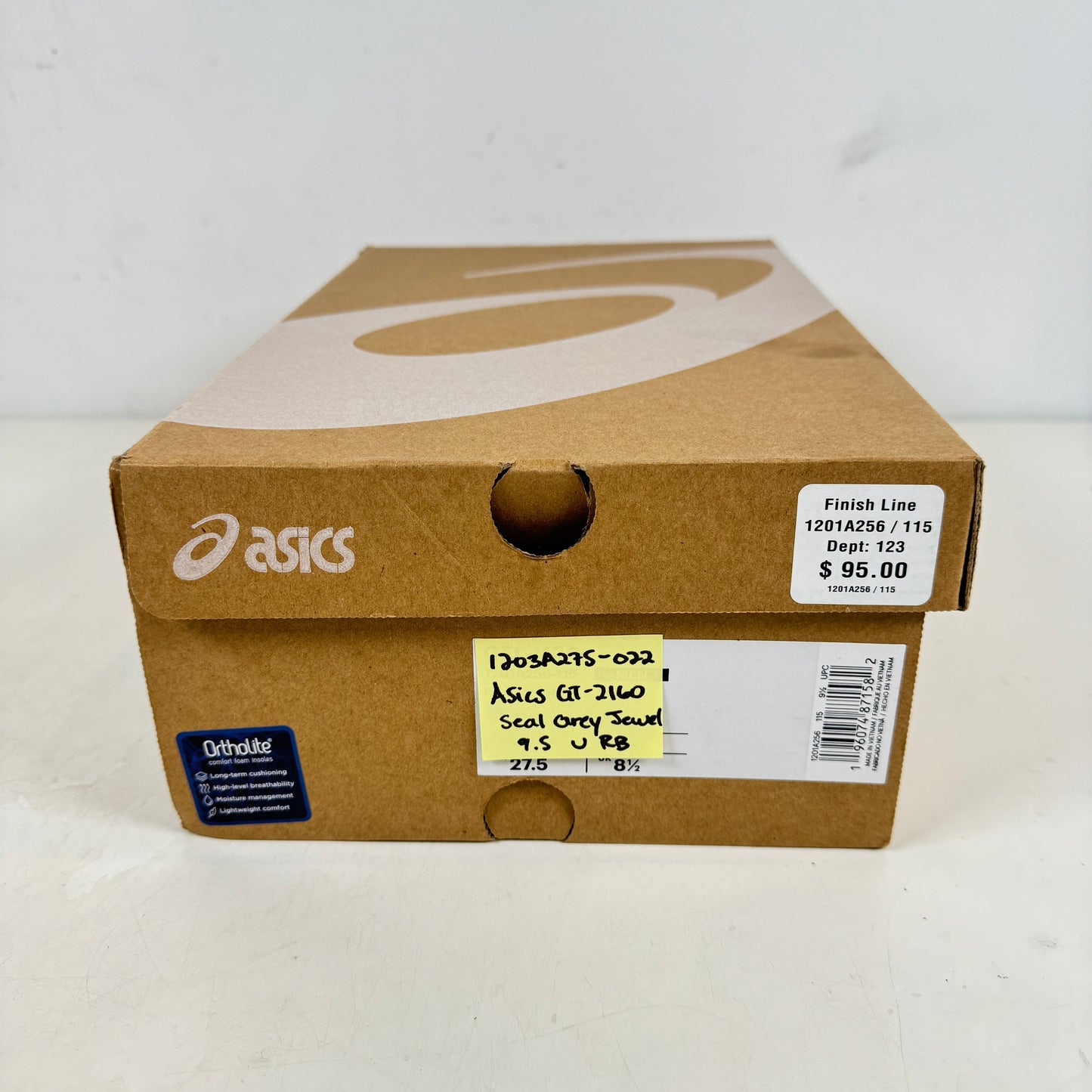 1203A275 022 ASICS GT-2160 Seal Grey Jewel Green [USED] - 9.5 M (Used) (Replace Box)
