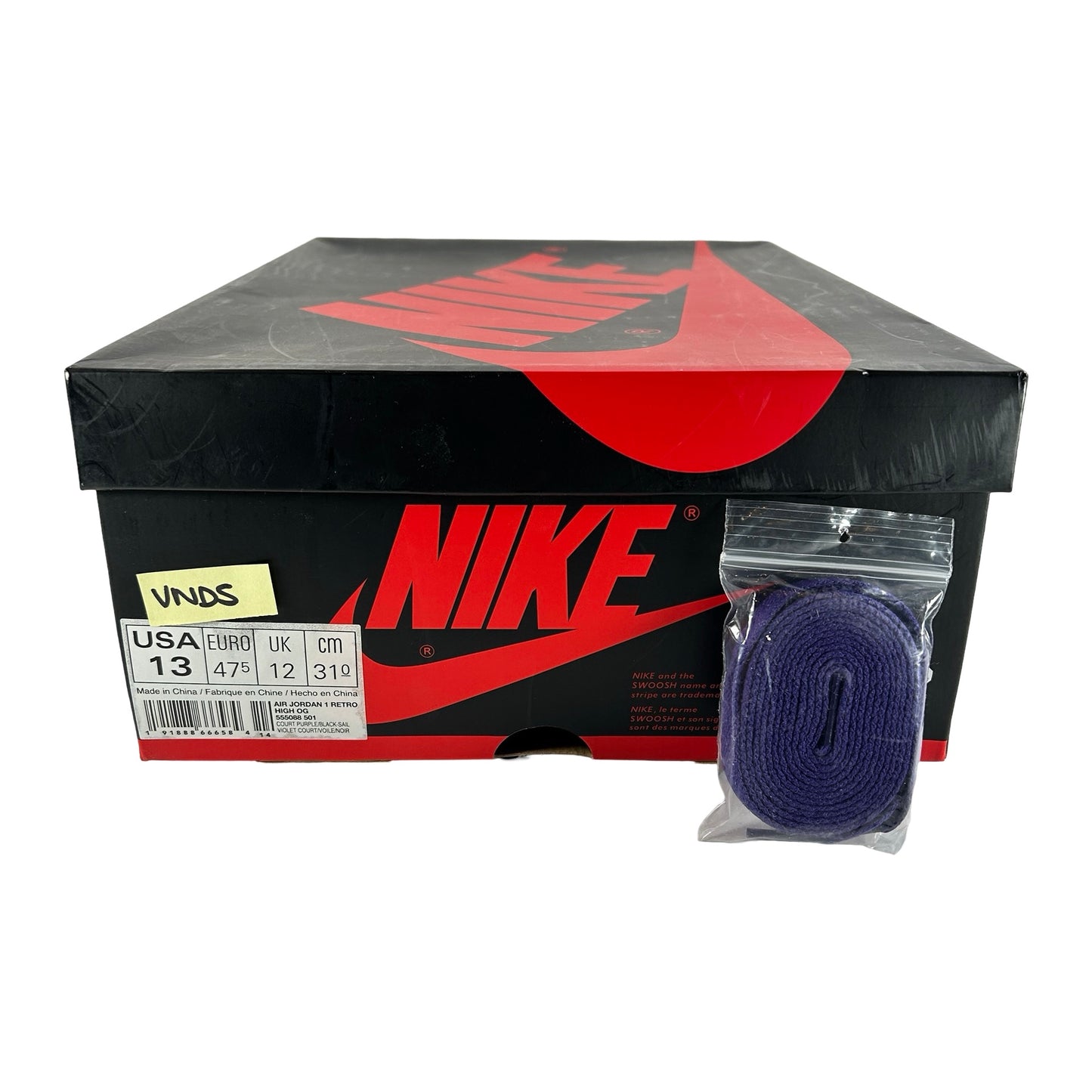 555088 501 Jordan 1 Court Purple [USED] - 13 M (VNDS)