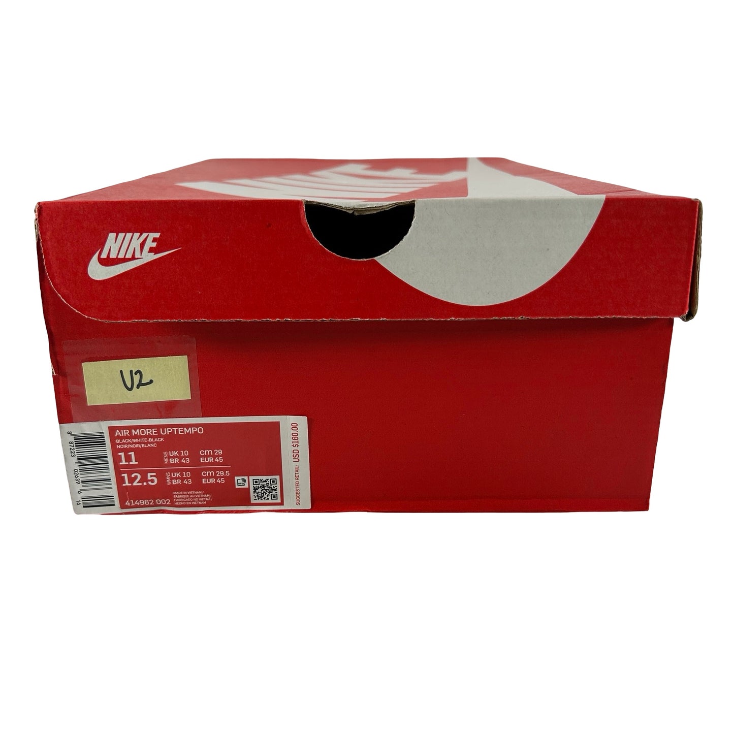 414962 002 Nike Air More Uptempo Black White [USED] - 11 M (Used2)
