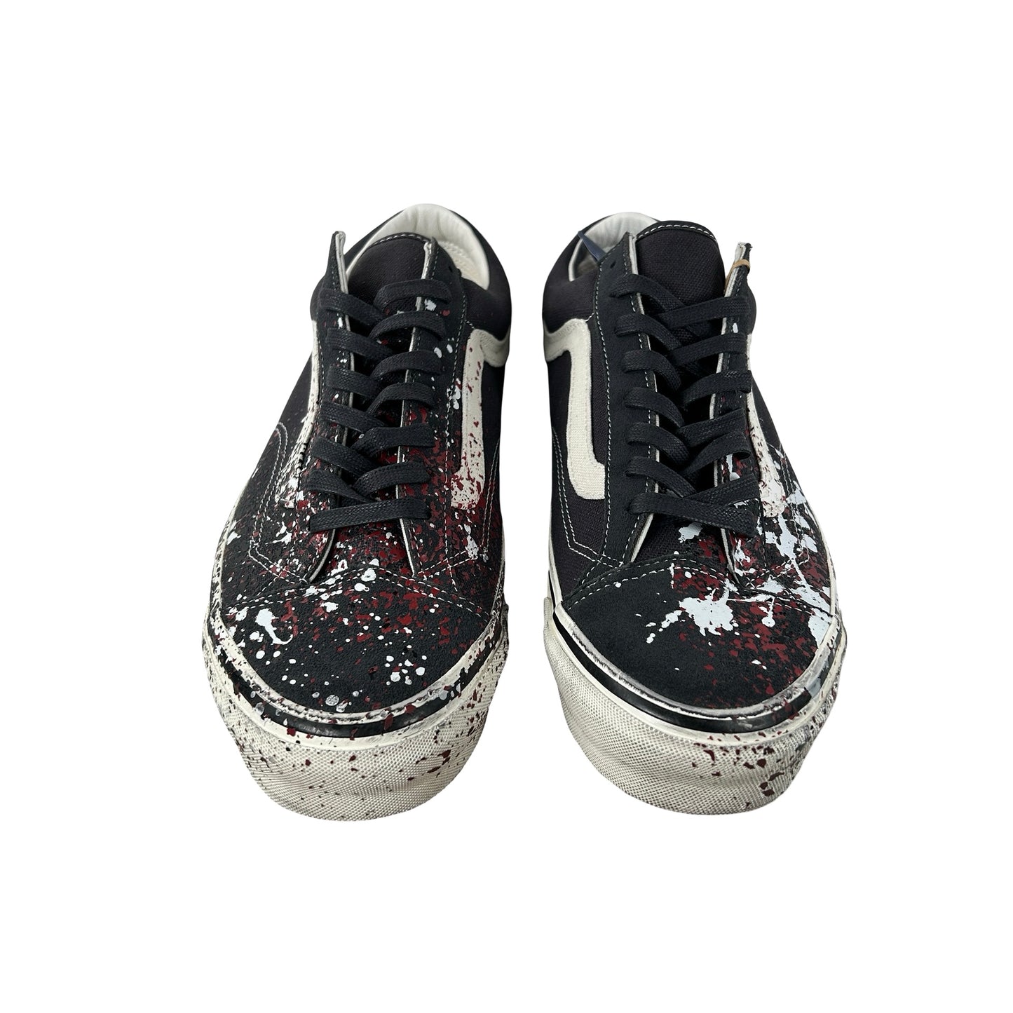 VN000D9RH91 Vans Premium Old Skool 36 Paint Splatter Charcoal Grey