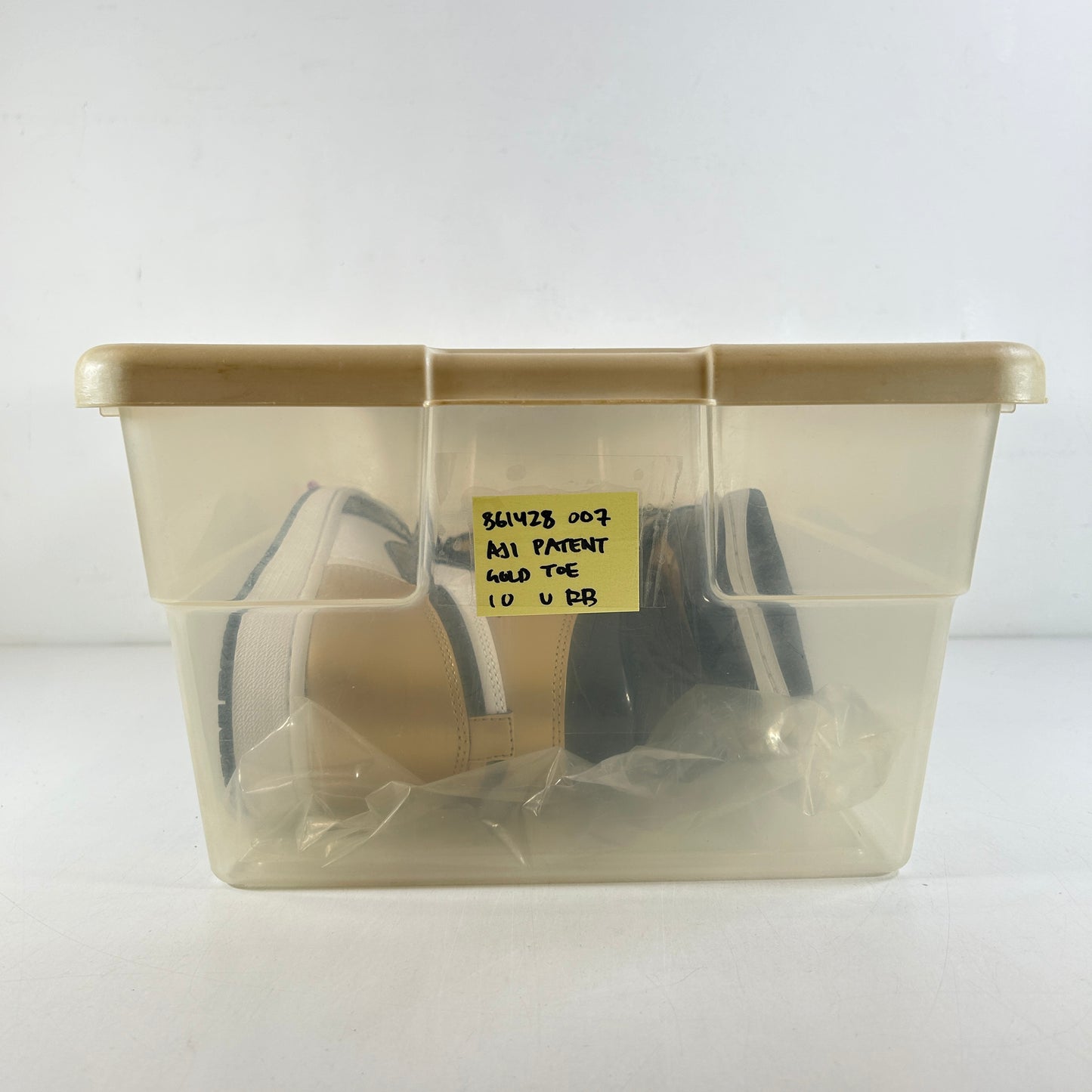 861428 007 Jordan 1 Retro High NRG Patent Gold Toe [USED] - 10 M (Used) (Replace Box)