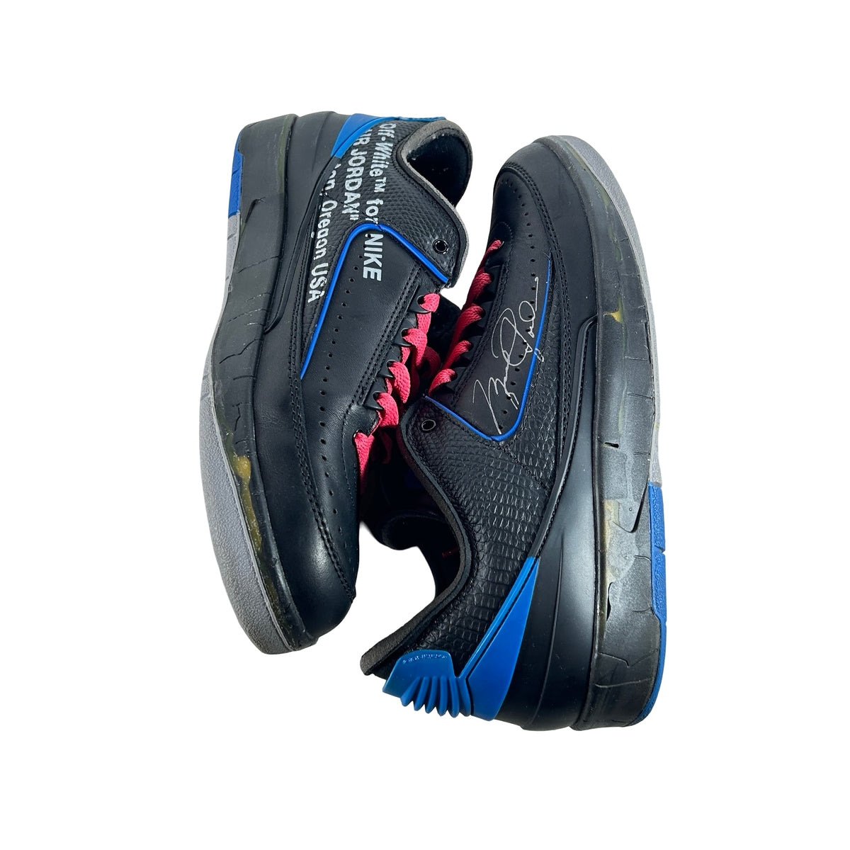 DJ4375 004 Jordan 2 Retro Low SP Off-White Black Blue [USED] - 9 M (Used4)