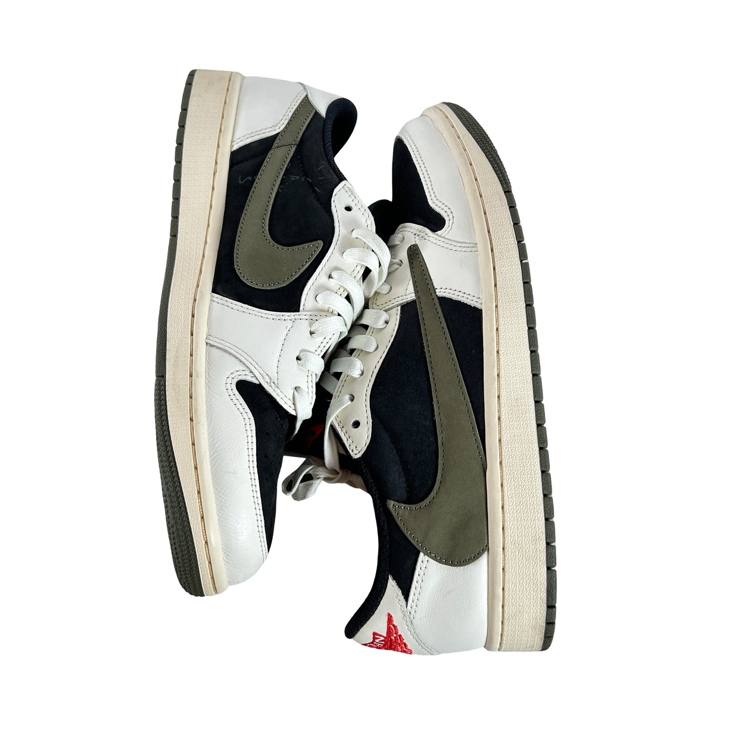DZ4137 106 Jordan 1 Retro Low OG SP Travis Scott Olive (W) [USED] - 10.5 W (Used) (No Box)