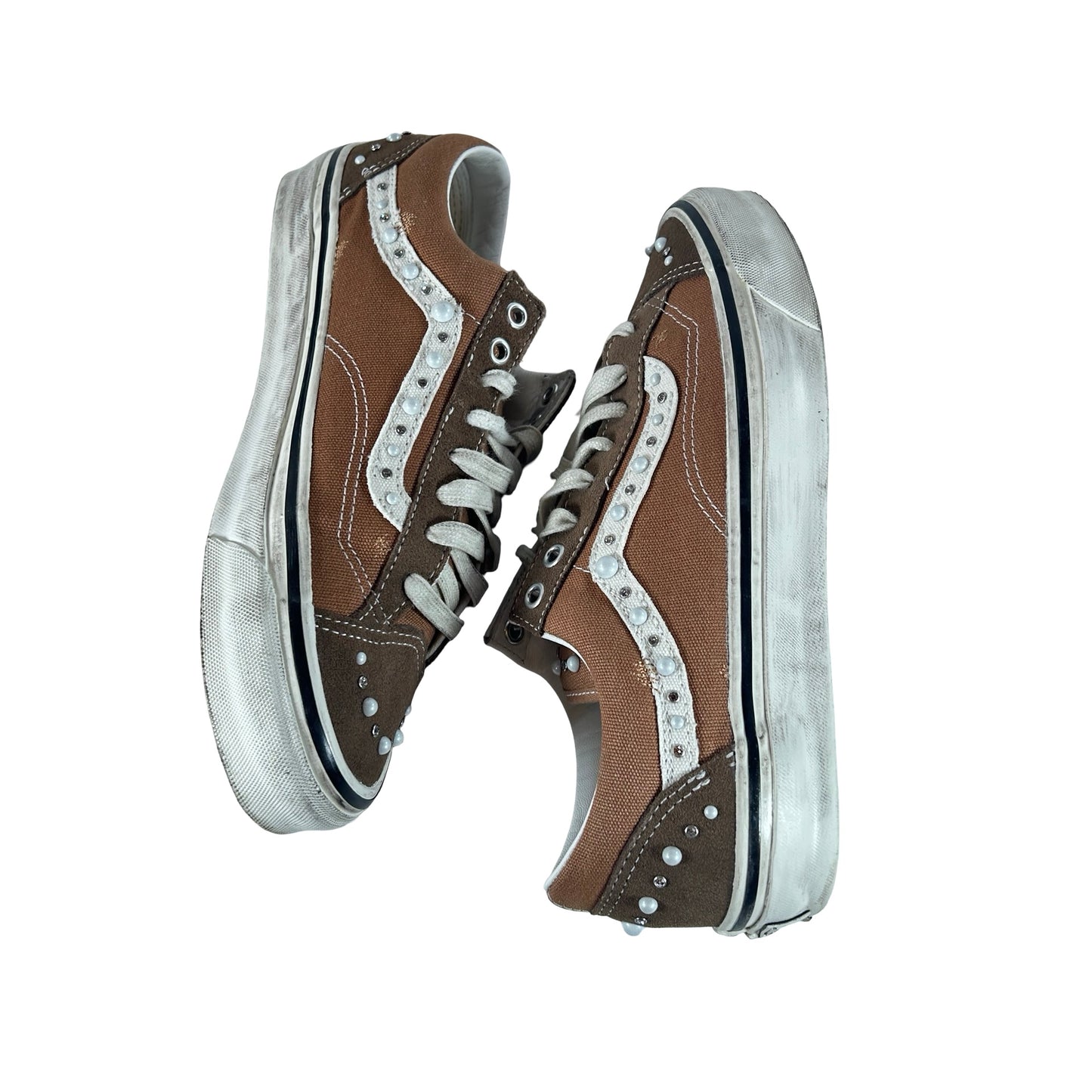 VN000E8VFST Vans LX Old Skool 36 Pearlized Pack Vintage Cocoa Brown [USED] - 8.5 M (Used)
