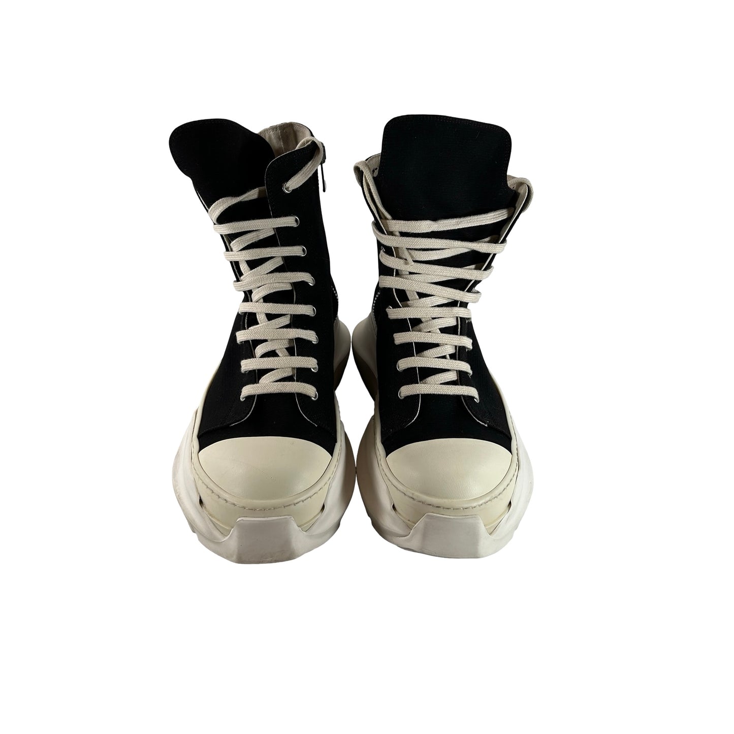 DU01D1840 CBEM9 9811 Rick Owens Lido DRKSHDW Pentagram Abstract High 'Black Milk' [USED] - 45 EU / 12 M (Used)