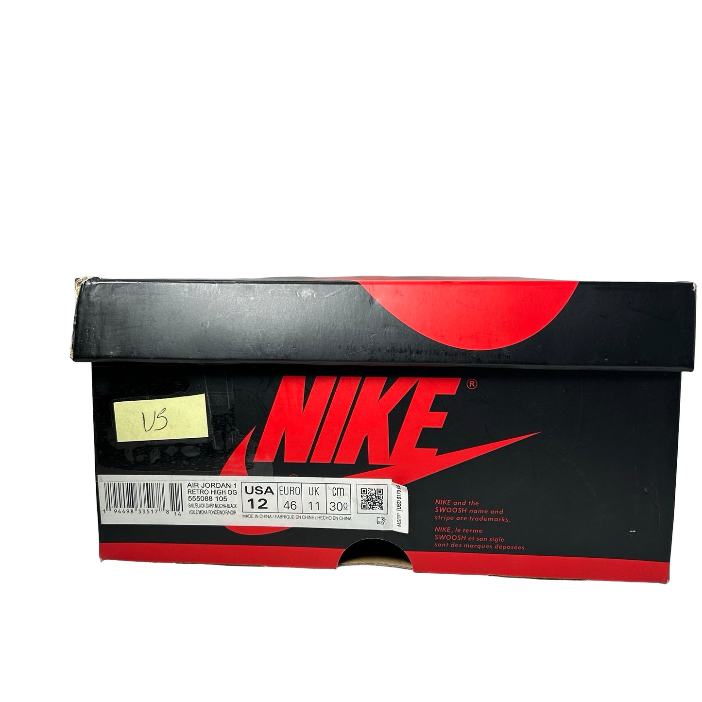 555088 105 Jordan 1 Mocha [USED] - 12 M (Used5)