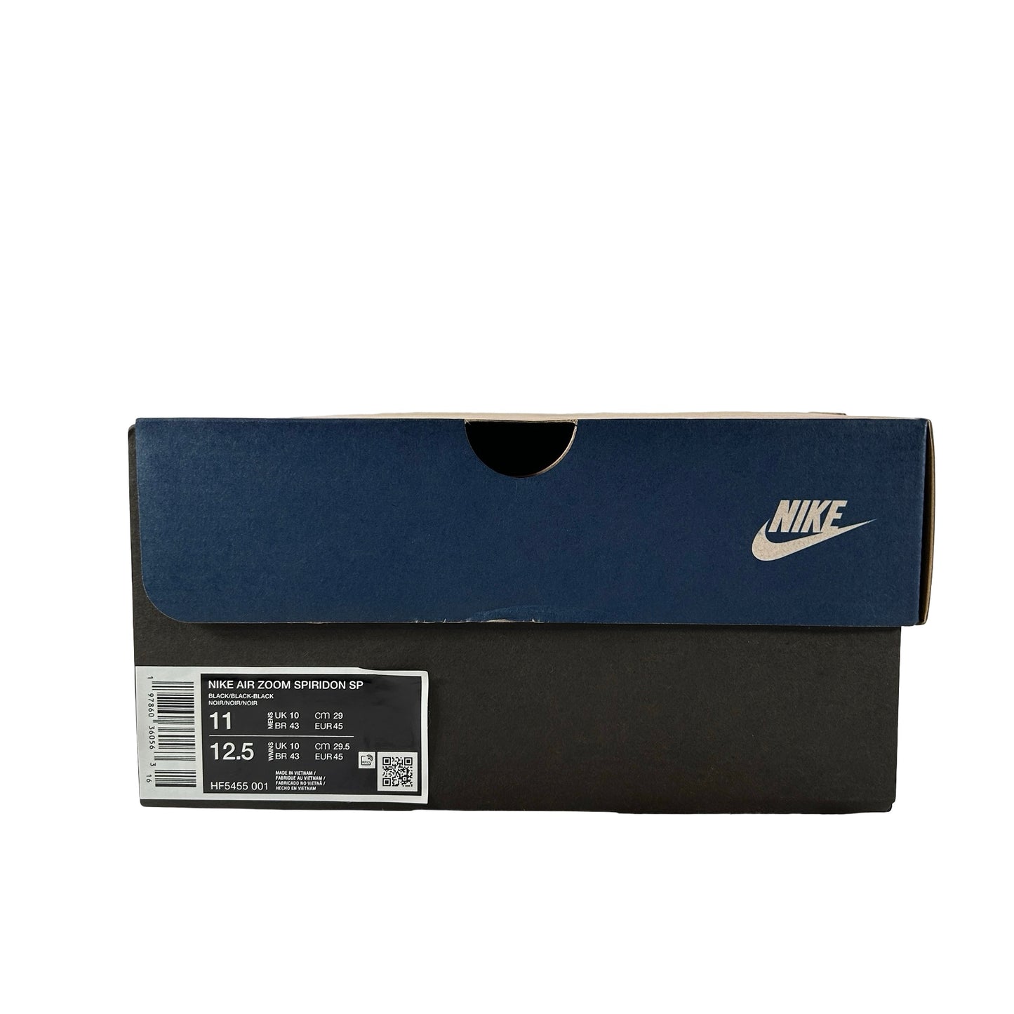 HF5455 001 Nike Air Zoom Spiridon Fragment Design Black [USED] - 11 M (Used)