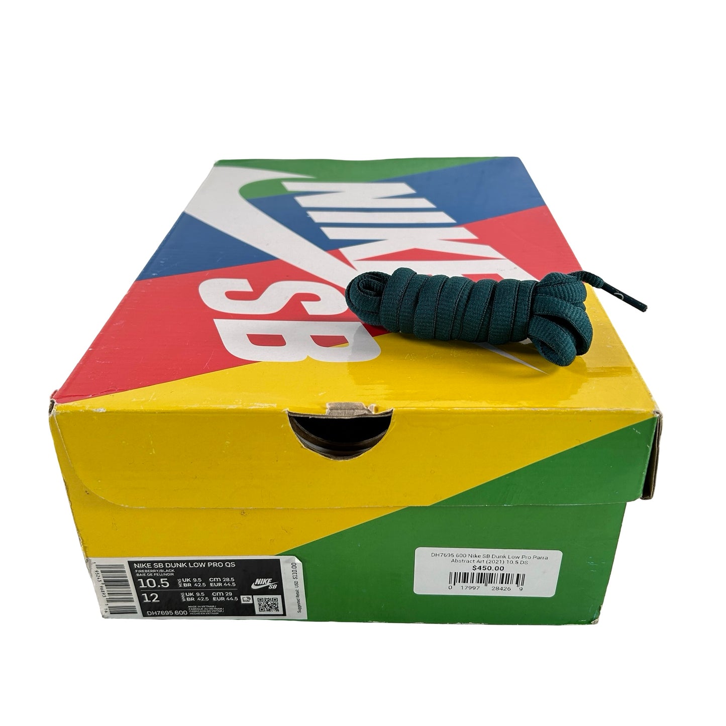 DH7695 600 Nike SB Dunk Low Pro Parra Abstract Art (2021) [USED] - 10.5 M (Used2)