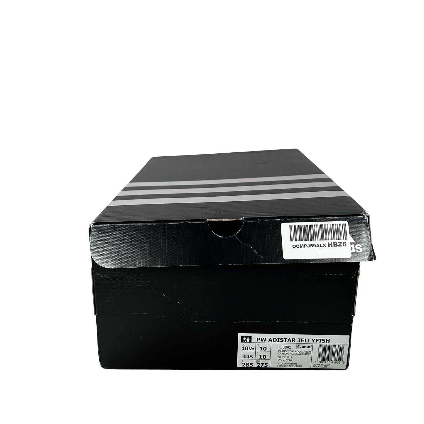 KJ3841 adidas Adistar Jellyfish Pharrell Williams Triple Black [USED] - 10.5 M (Used)