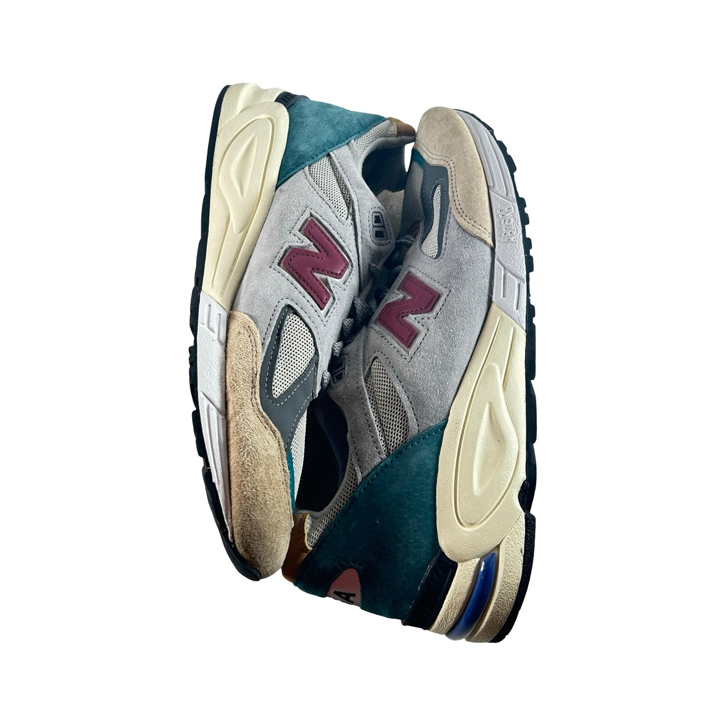 M990CP2 New Balance 990v2 Grey Green Maroon [USED] - 10.5 M (Used) (No Box)