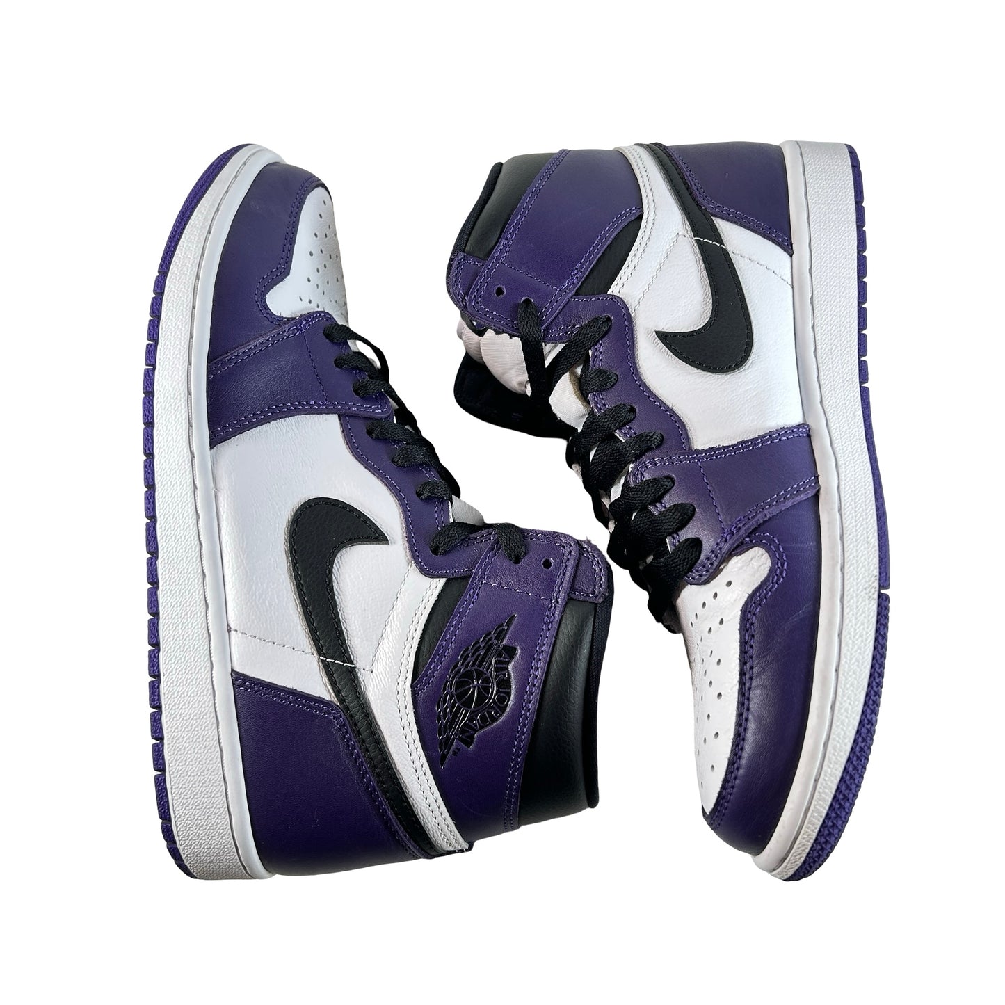 555088 500 Jordan 1 Court Purple [USED] - 9 M (Used2) (No Box2)