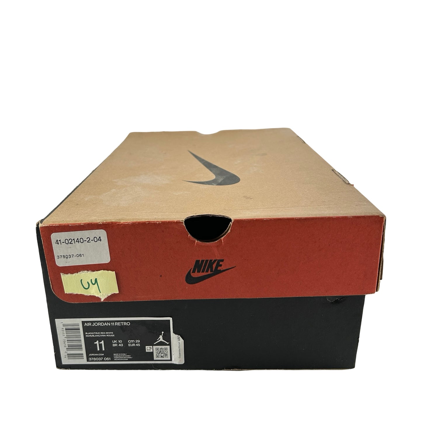 378037 061 Jordan 11 Bred (2019) [USED] - 11 M (Used4)
