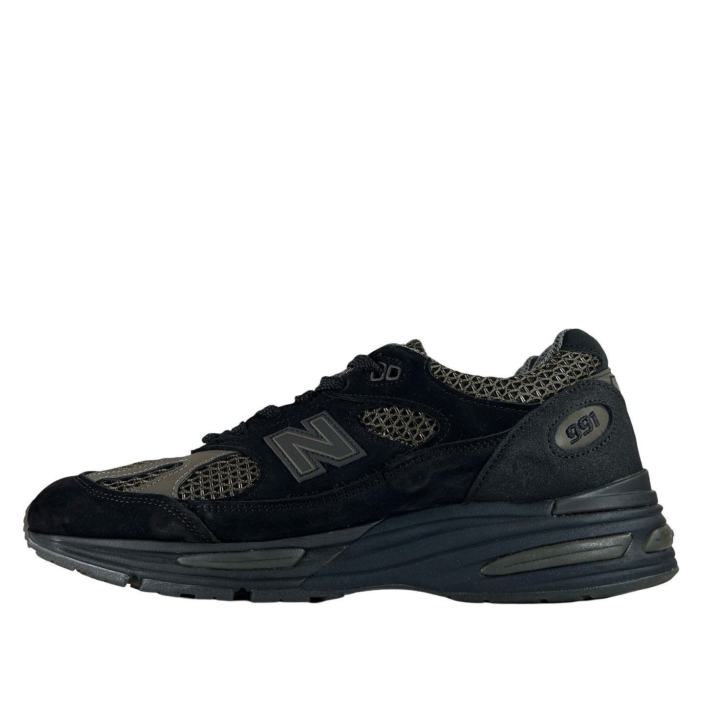 U991SD2 New Balance 991v2 MiUK Stone Island Black [USED] - 10 M (Used)