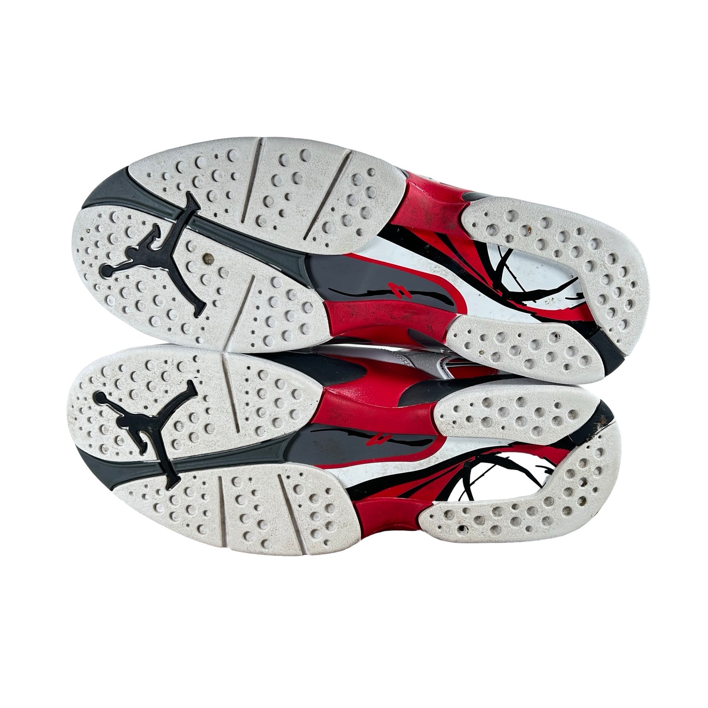 305381 100 Jordan 8 Retro White True Red (2025) [USED] - 10.5 M (Used6)