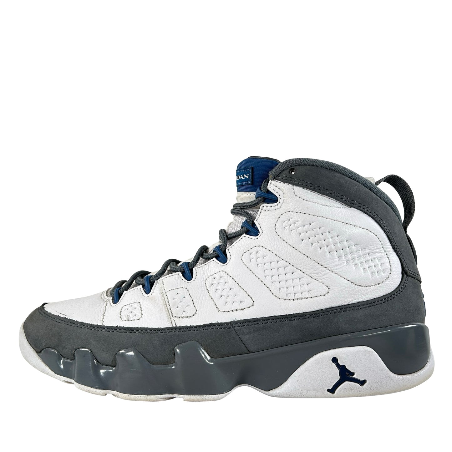 HV4794 100 Air Jordan 9 Retro Flint Grey French Blue (2026) [USED] - 10.5 M (Used)