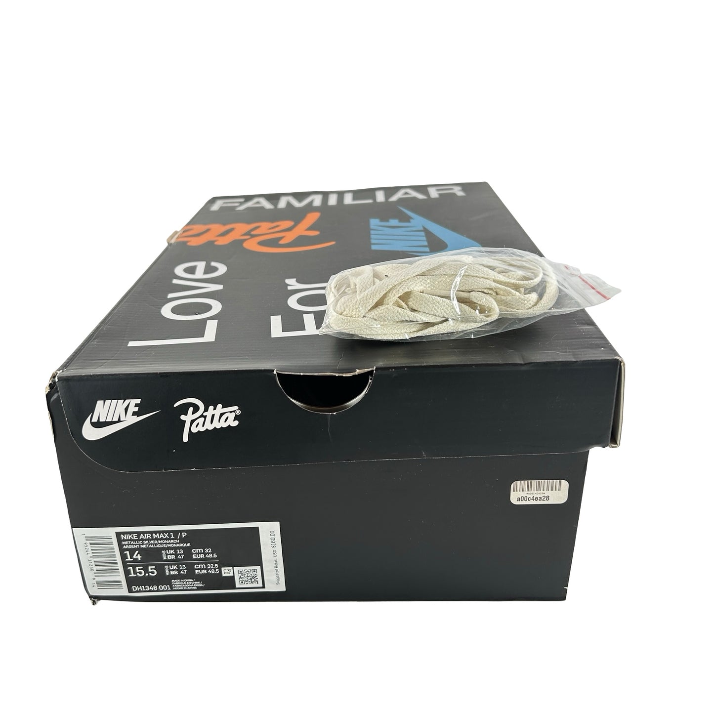 DH1348 001 Nike Air Max 1 Patta Waves Monarch [USED] - 14 M (Used)