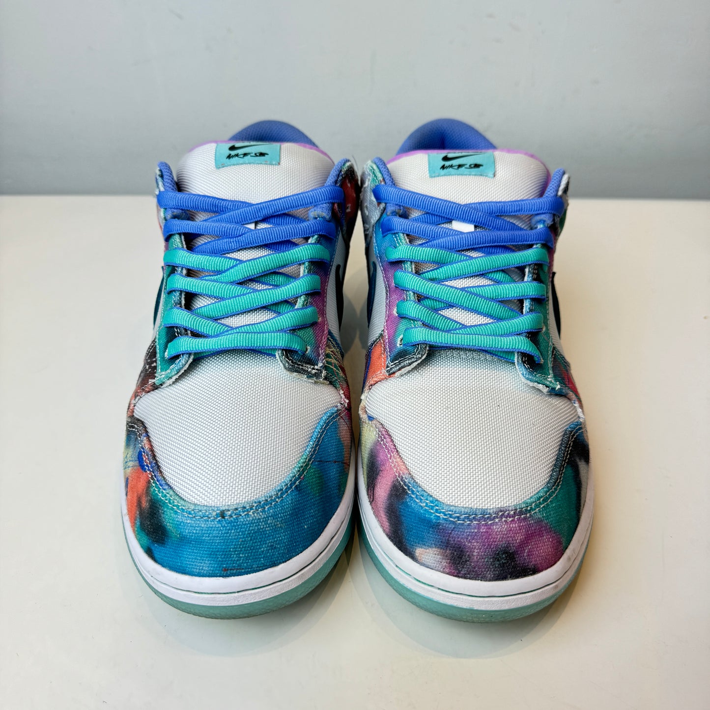 HF6061 400 Nike SB Dunk Low Futura Laboratories Bleached Aqua [USED] - 13 M (Used)