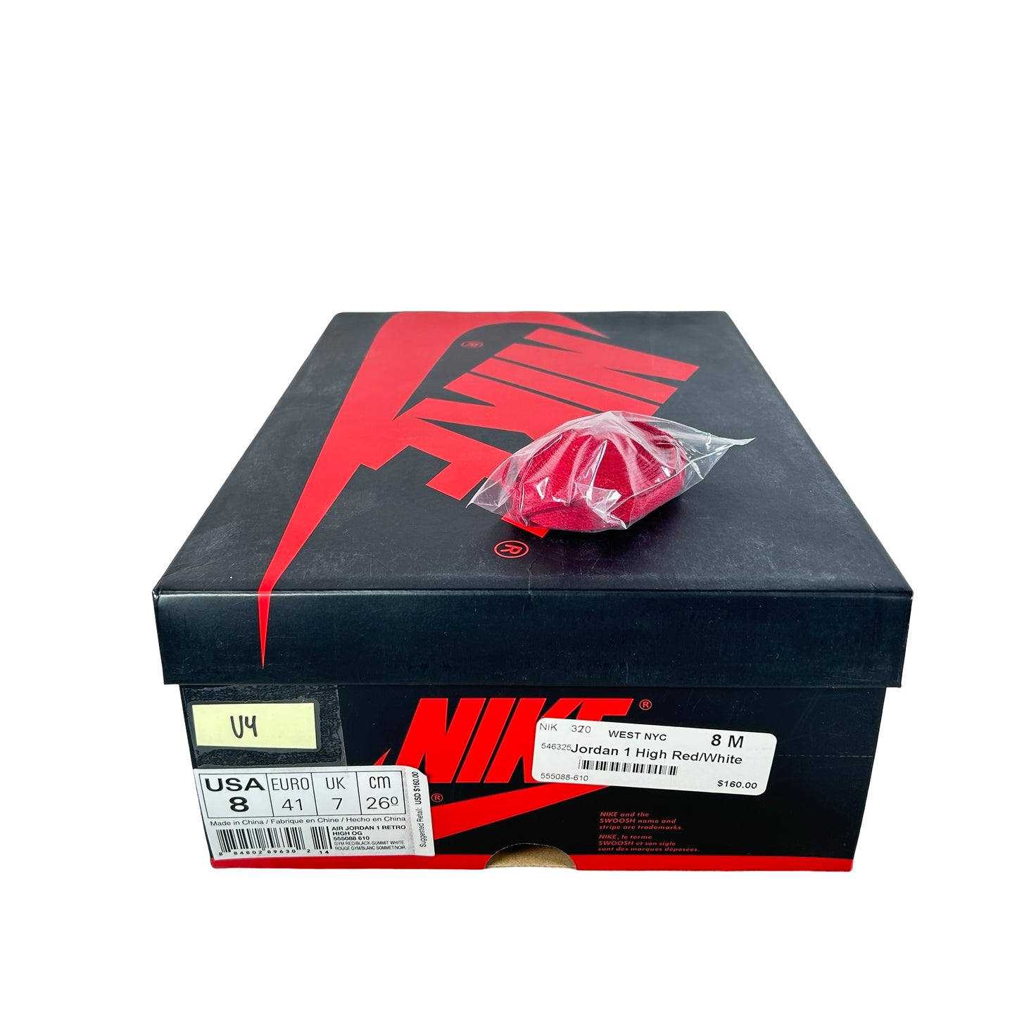 555088 610 Jordan 1 Bred Toe [USED] - 8 M (Used4)