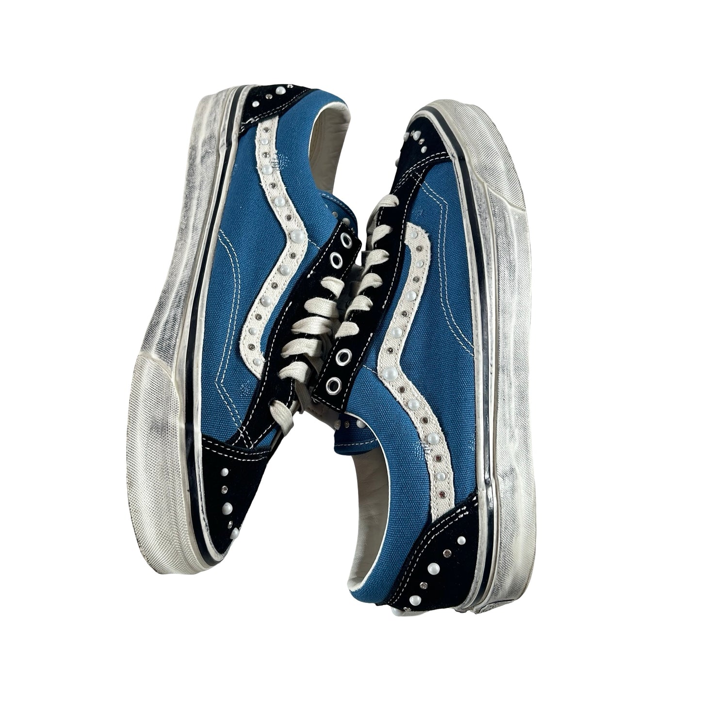 VN000E8VYA6 Vans LX Old Skool 36 Pearlized Pack Black Navy [USED] - 11.5 M (Used)