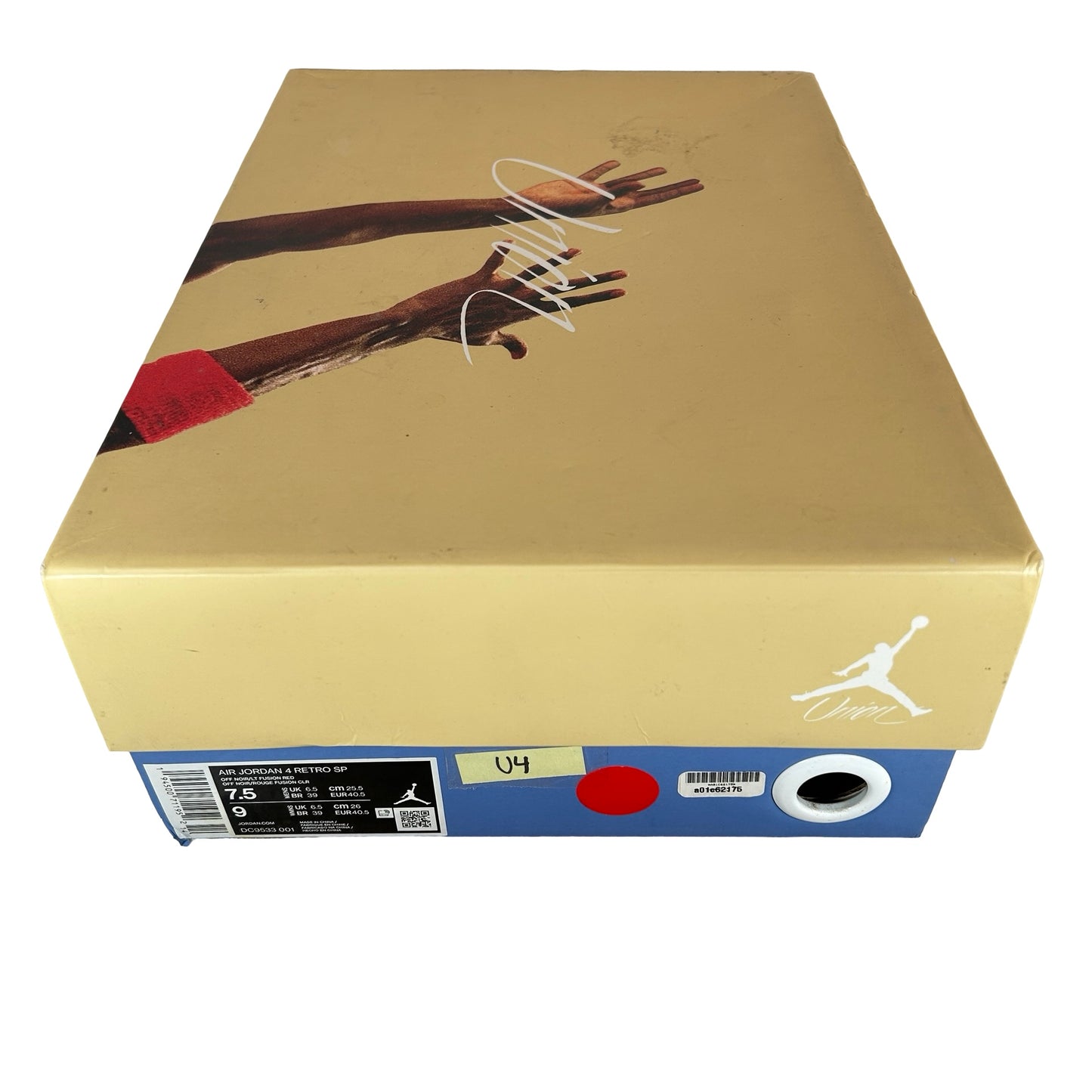 DC9533 001 Jordan 4 Retro Union Off Noir [USED] - 7.5 M (Used4)