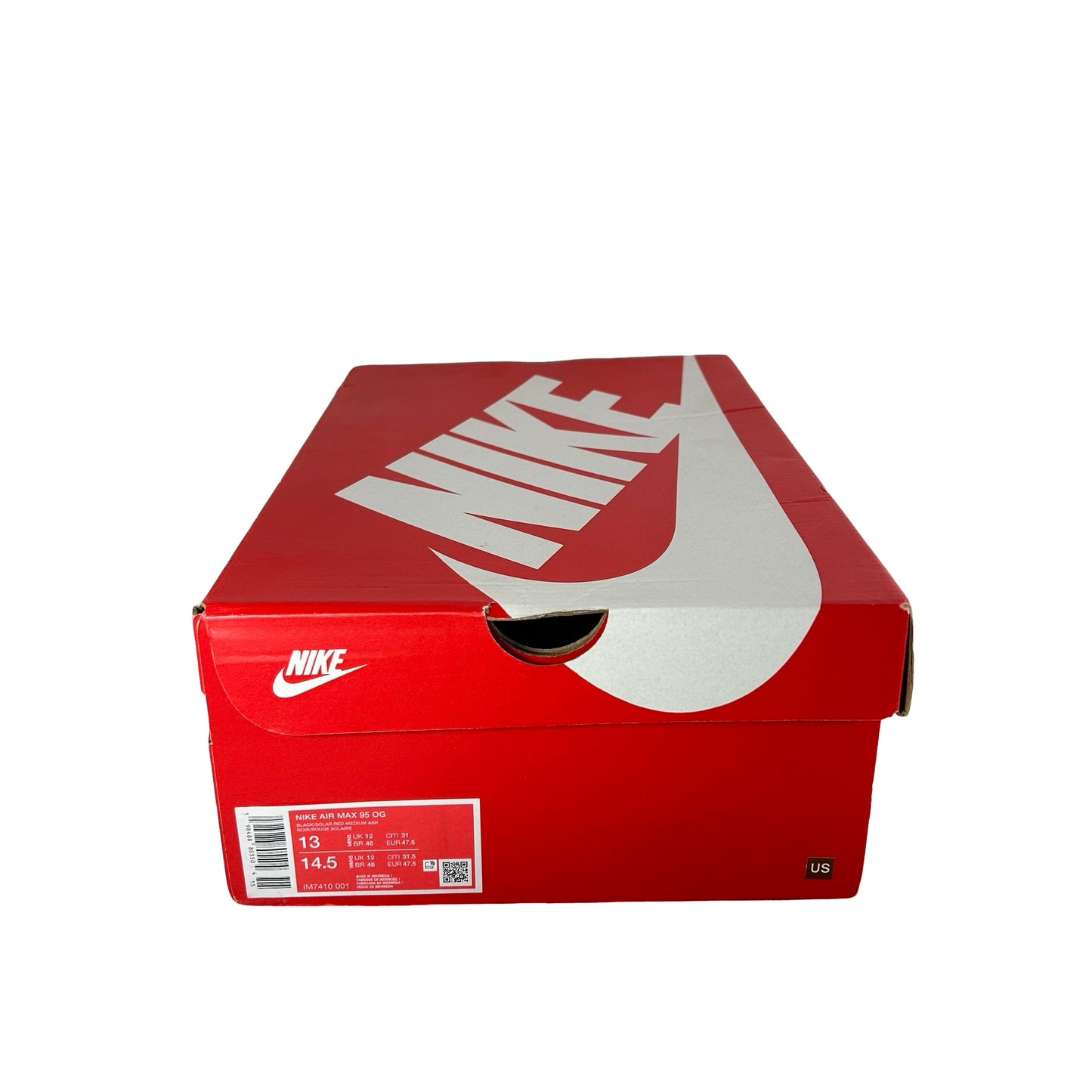 IM7410 001 Nike Air Max 95 OG Big Bubble Solar Red (2025) [USED] - 13 M (Used)