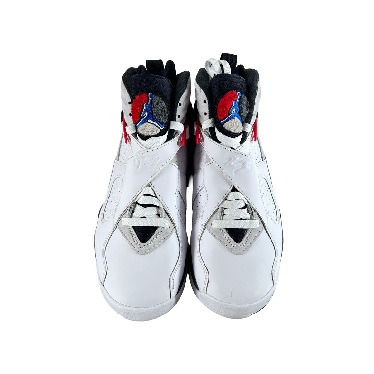 305381 100 Jordan 8 Retro White True Red (2025) [USED] - 8 M (Used)