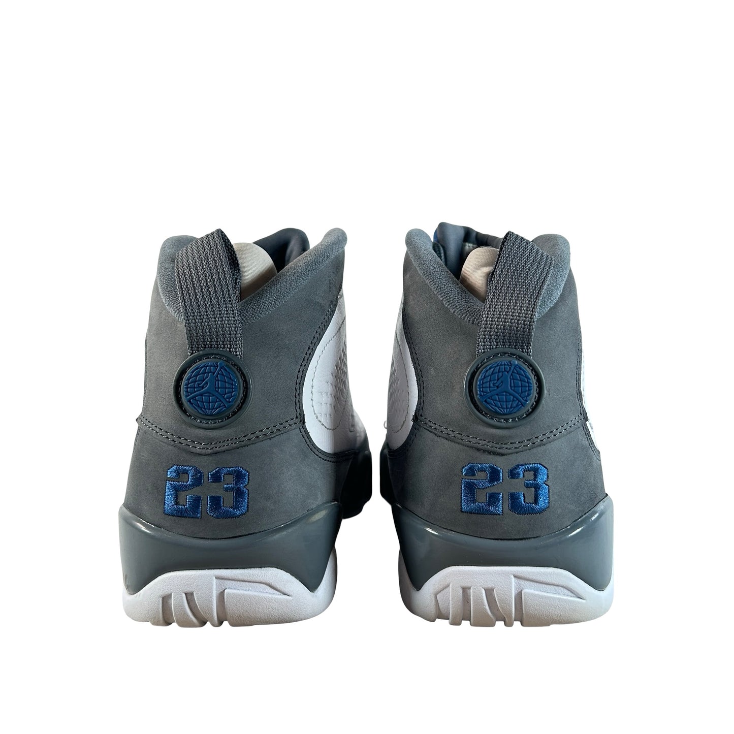 HV4794 100 Jordan 9 Retro Flint Grey French Blue (2026) [USED] - 12 M (Used) (No Box)