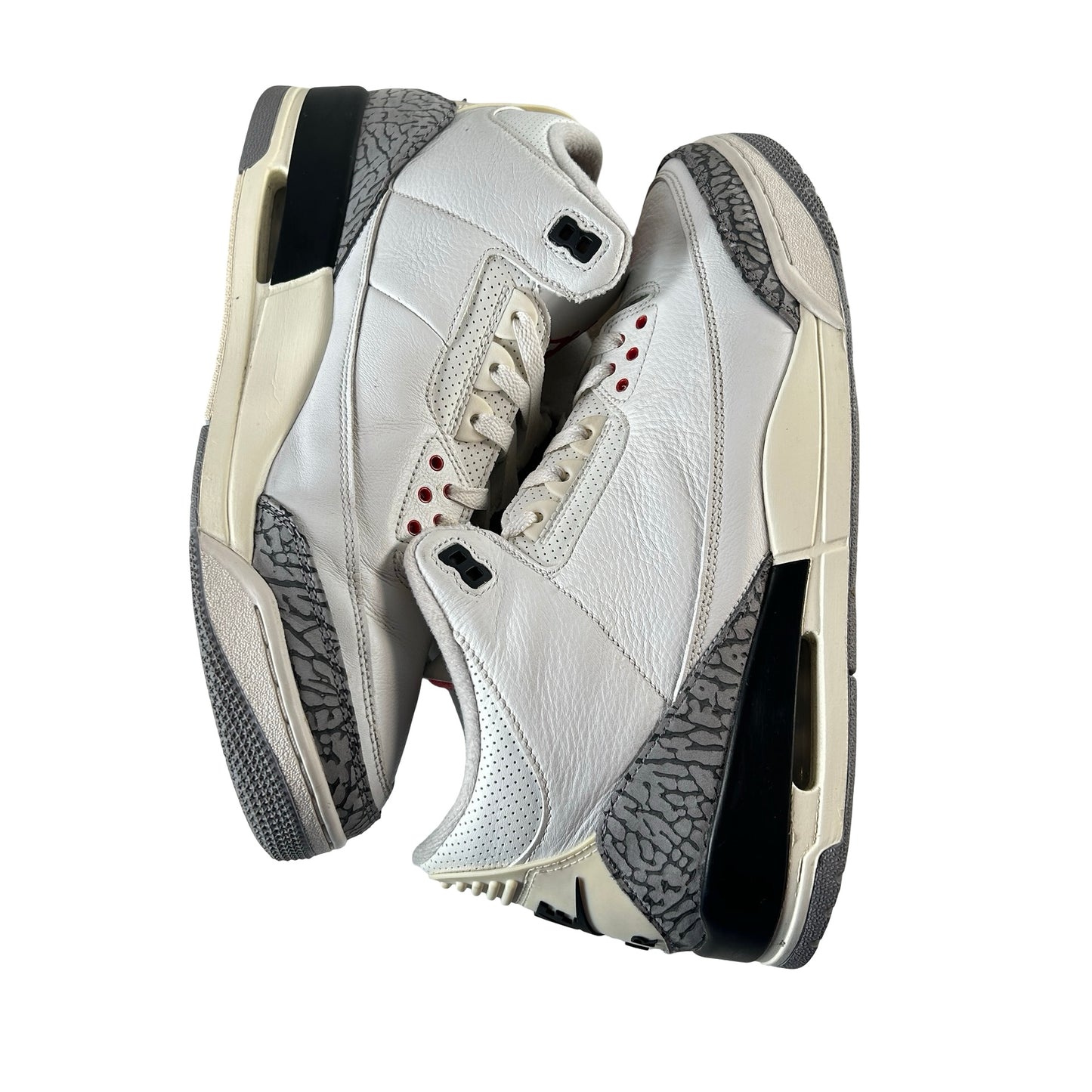 DN3707 100 Jordan 3 Retro White Cement Reimagined [USED] - 13 M (Used) (Replace Box)