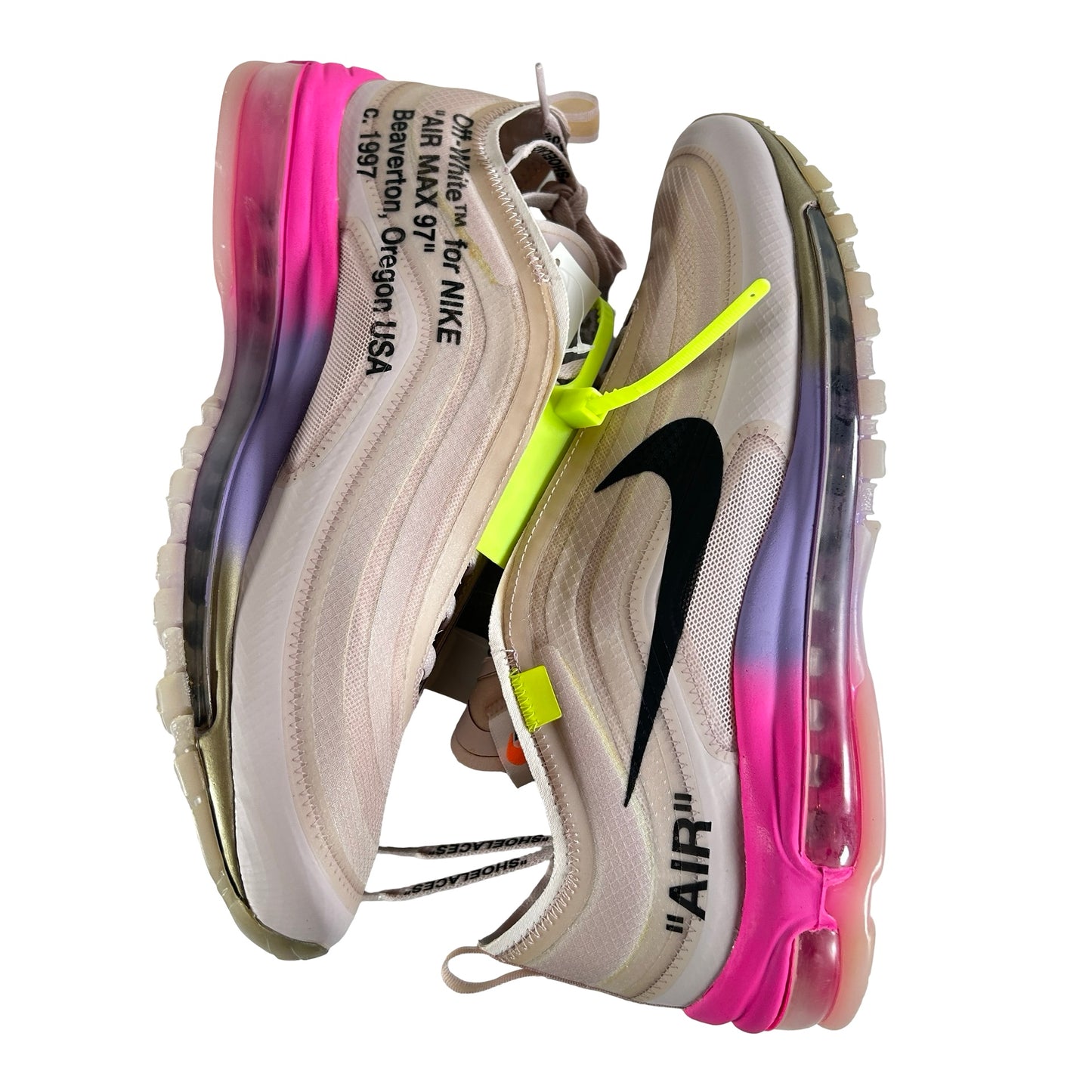 AJ4585 600 Nike Air Max 97 Off-White Elemental Rose Serena Queen [CONDITIONAL] - 9.5 M (Yellowing)