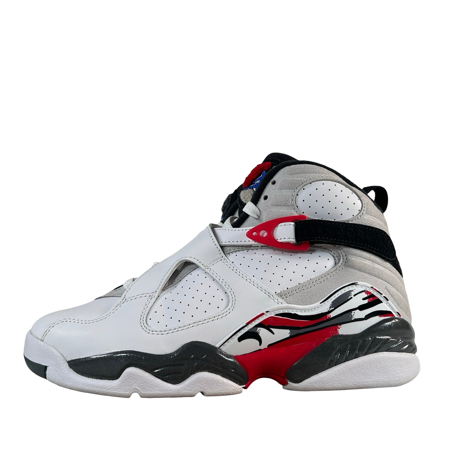 305368 100 Jordan 8 Retro White True Red (2025) (GS) [USED] - 7 Y (Used) (No Box)