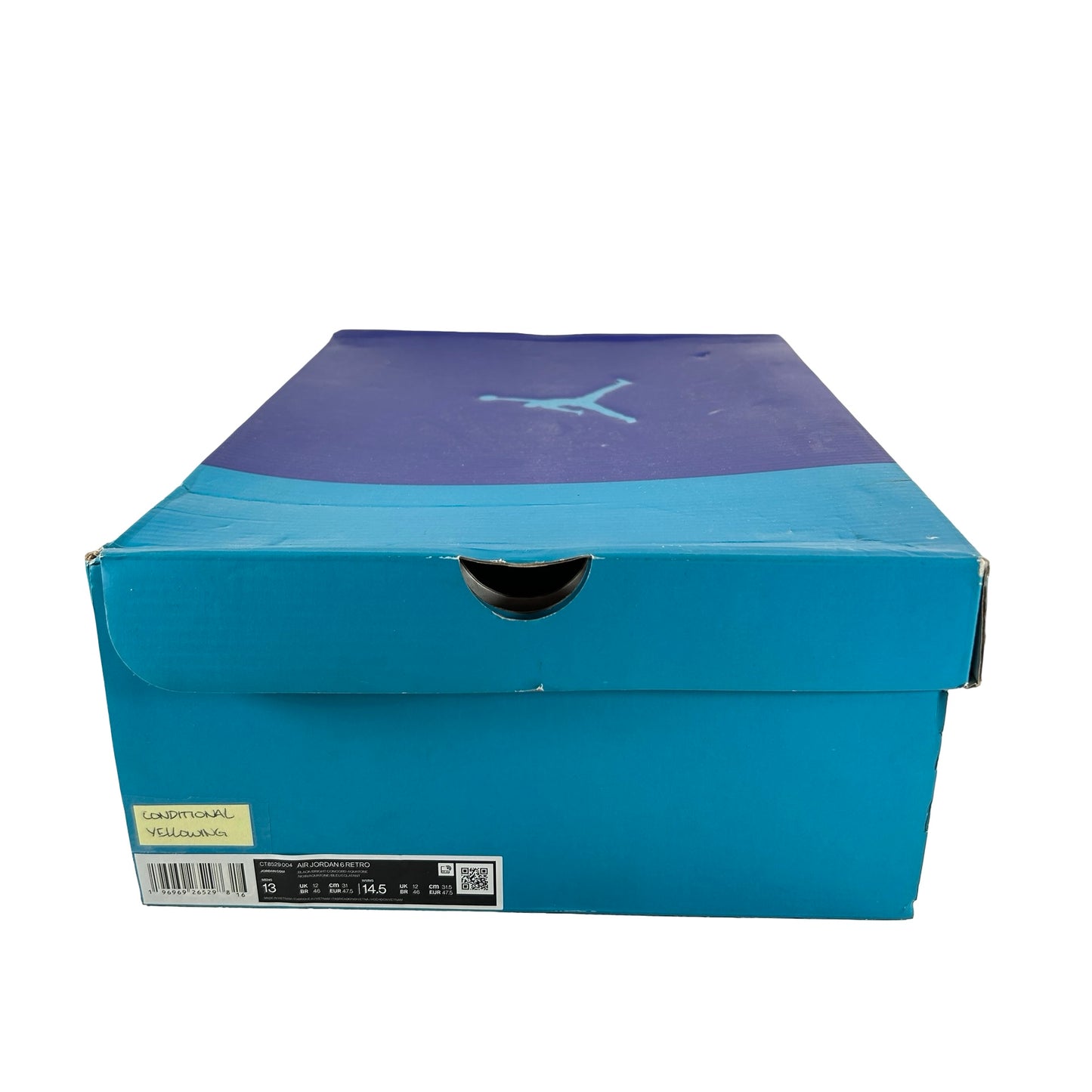 CT8529 004 Jordan 6 Retro Aqua [CONDITIONAL] - 13 M (Yellowing)