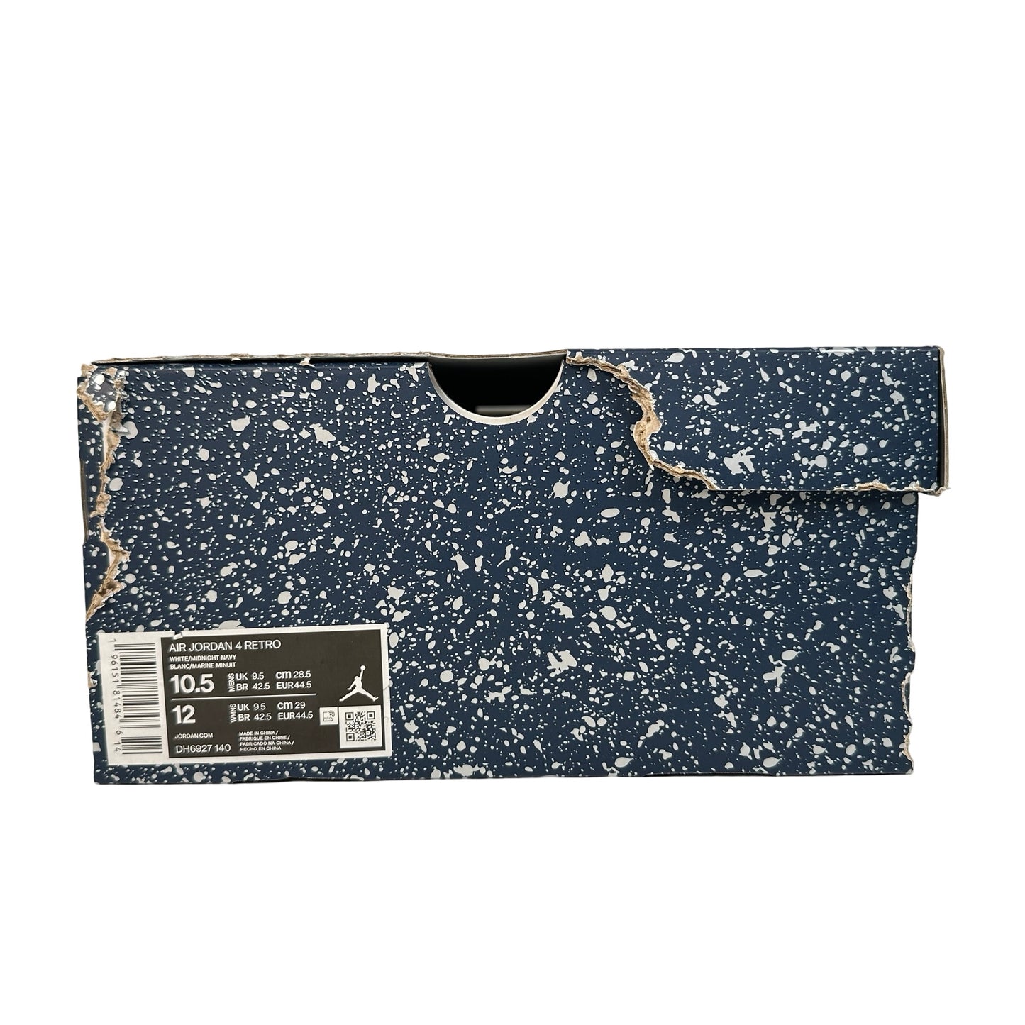 DH6927 140 Jordan 4 Retro Midnight Navy [CONDITIONAL] - 10.5 M (Yellowing) (Damaged Box)