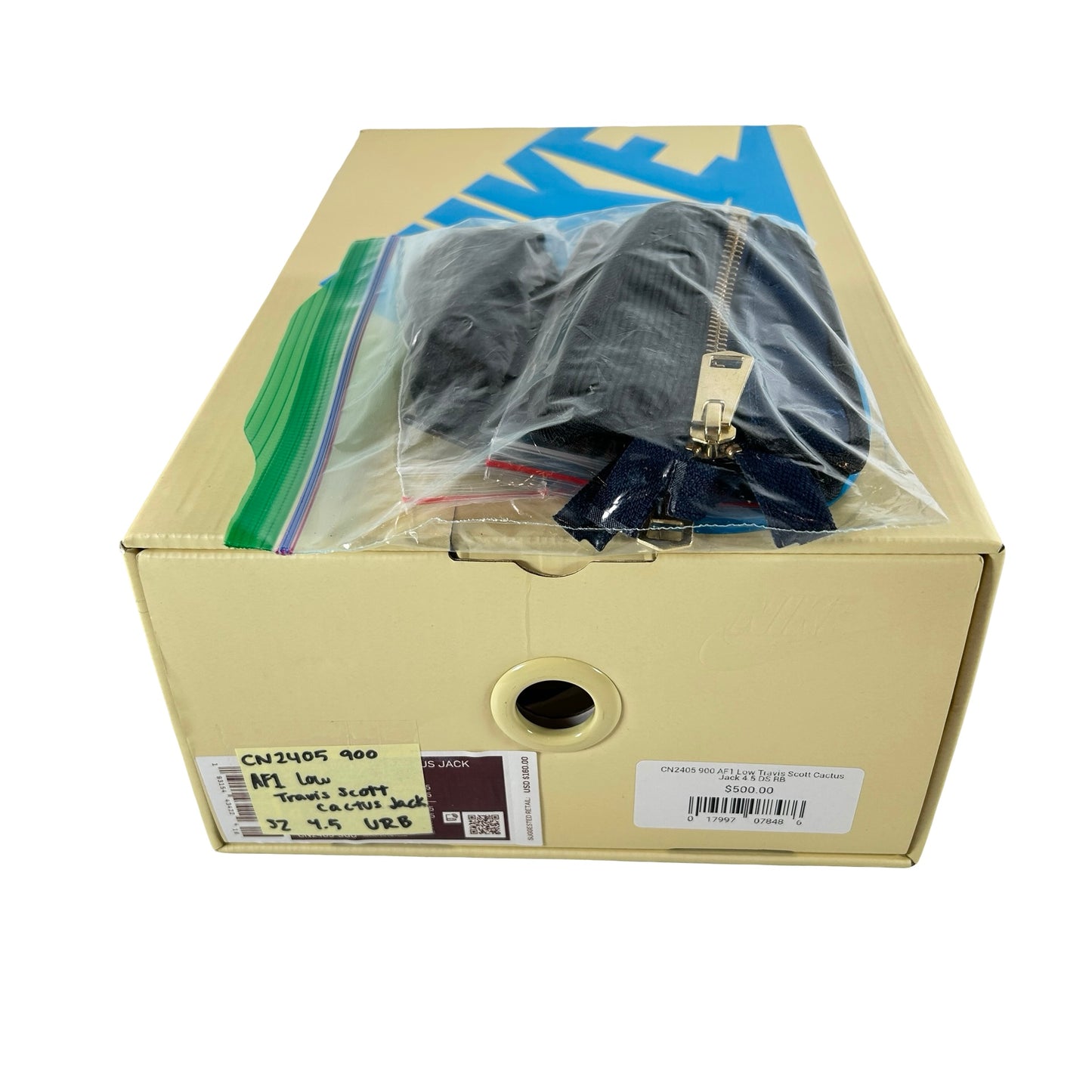 CN2405 900 AF1 Low Travis Scott Cactus Jack [USED] - 4.5 M (Used) (Replace Box)