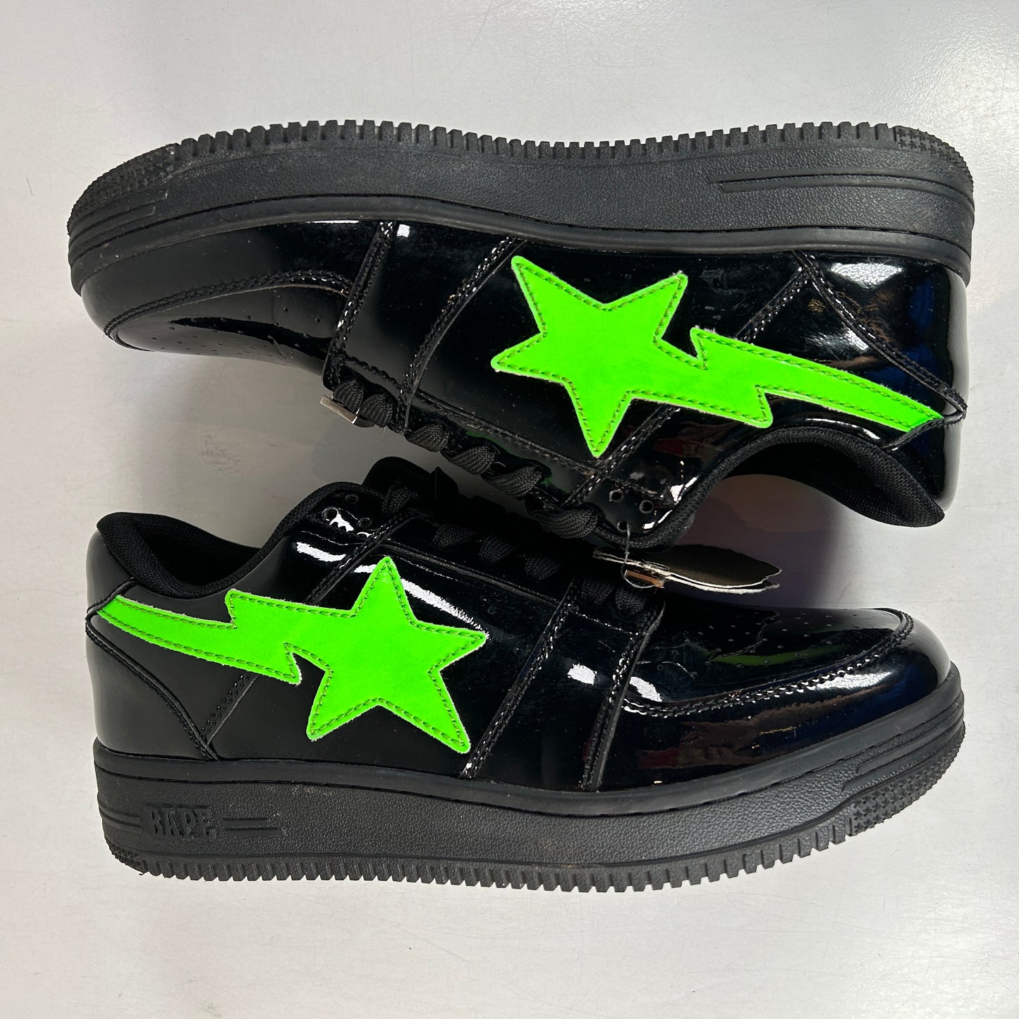 1G23191912 BLK A Bathing Ape Bape Sta Low Weeknd XO Black [USED] - 9 M (Used)