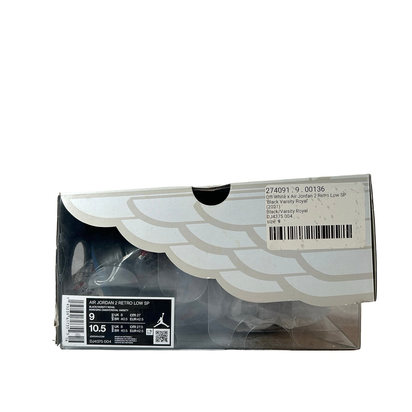 DJ4375 004 Jordan 2 Retro Low SP Off-White Black Blue [USED] - 9 M (Used)